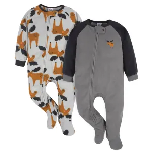 2-Pack Toddler Boys Moose Fleece Pajamas Gerber Childrenswea