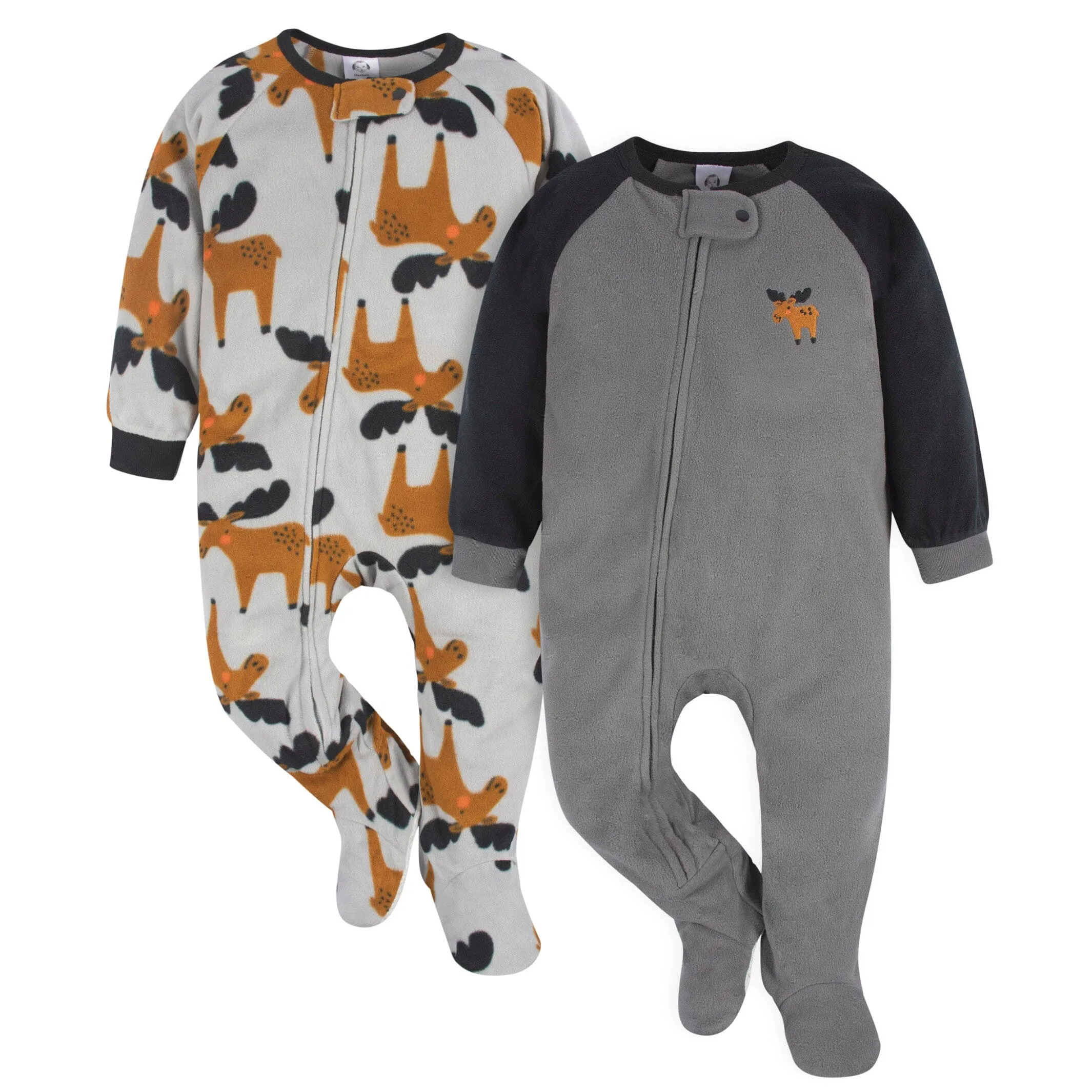 2-Pack Toddler Boys Moose Fleece Pajamas Gerber Childrenswea