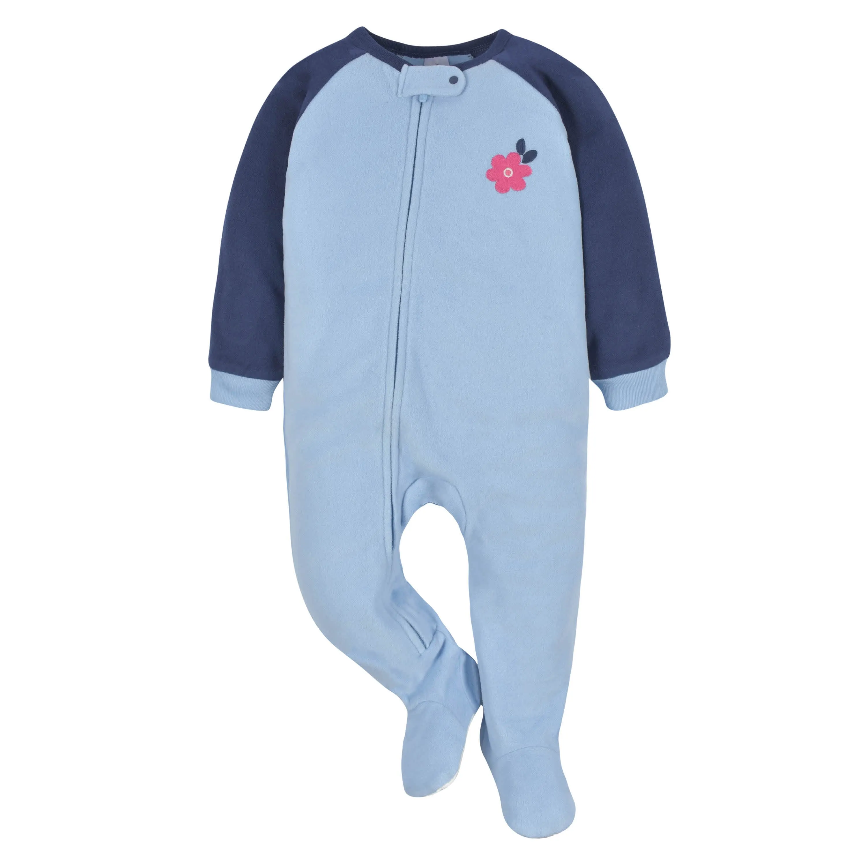 2-Pack Toddler Girls Navy Floral Fleece Pajamas Gerber Childrenswea