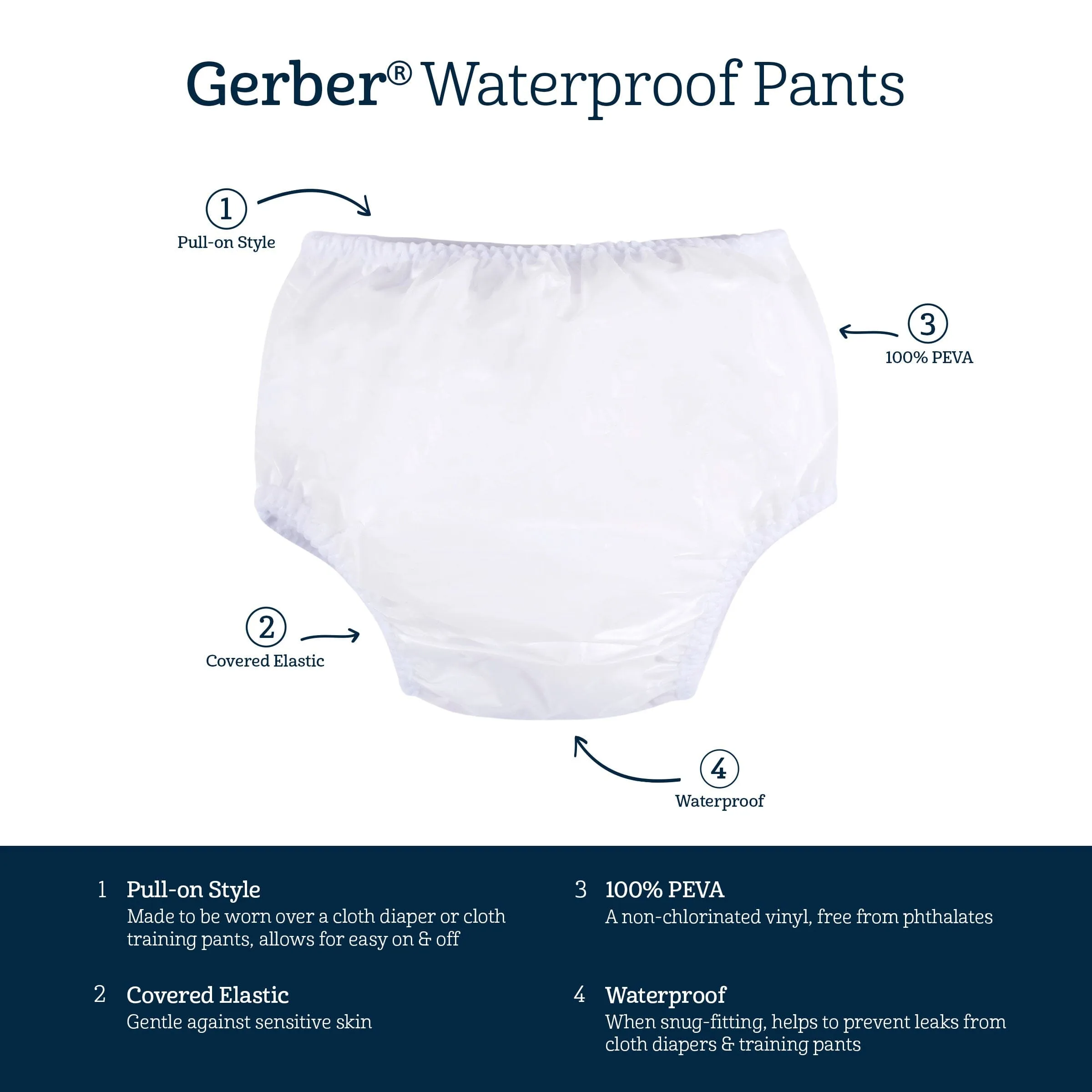 2-Pack Waterproof Pants Gerber Childrenswea