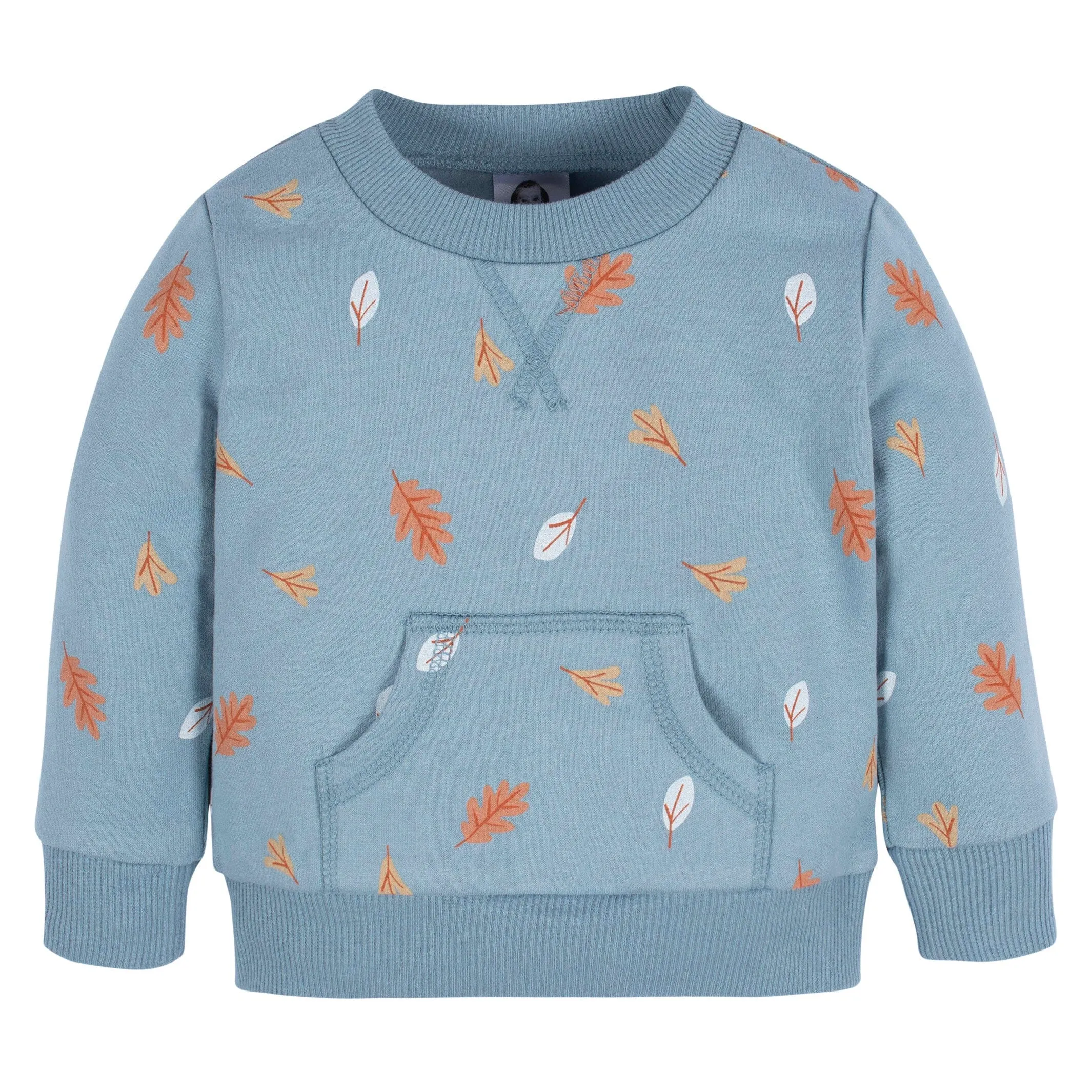 2-Piece Baby & Toddler Boys Blue Leaves Sweatshirt & Pant Set Gerber Childrenswea