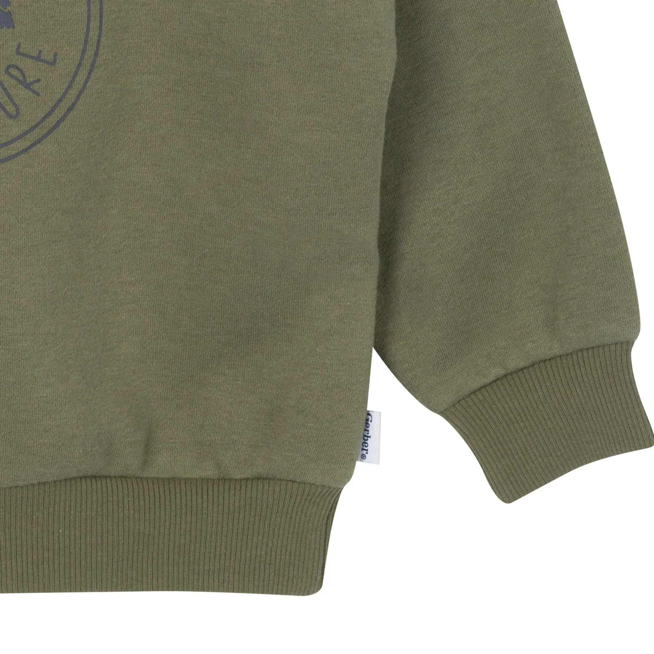 2-Piece Baby & Toddler Boys Olive Adventure Sweatshirt & Pant Set Gerber Childrenswea