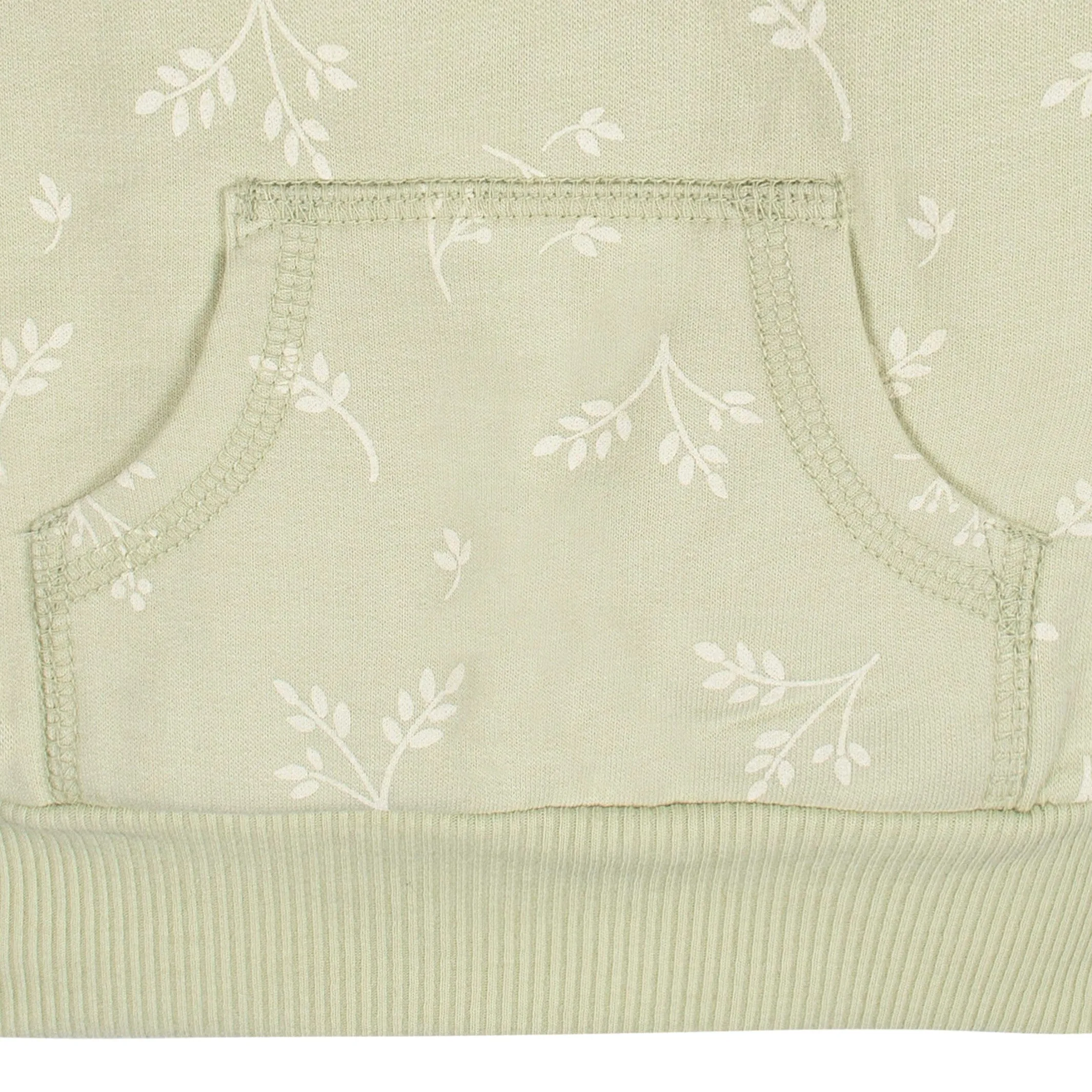 2-Piece Baby & Toddler Girls Green Leaves Sweatshirt & Pant Set Gerber Childrenswea