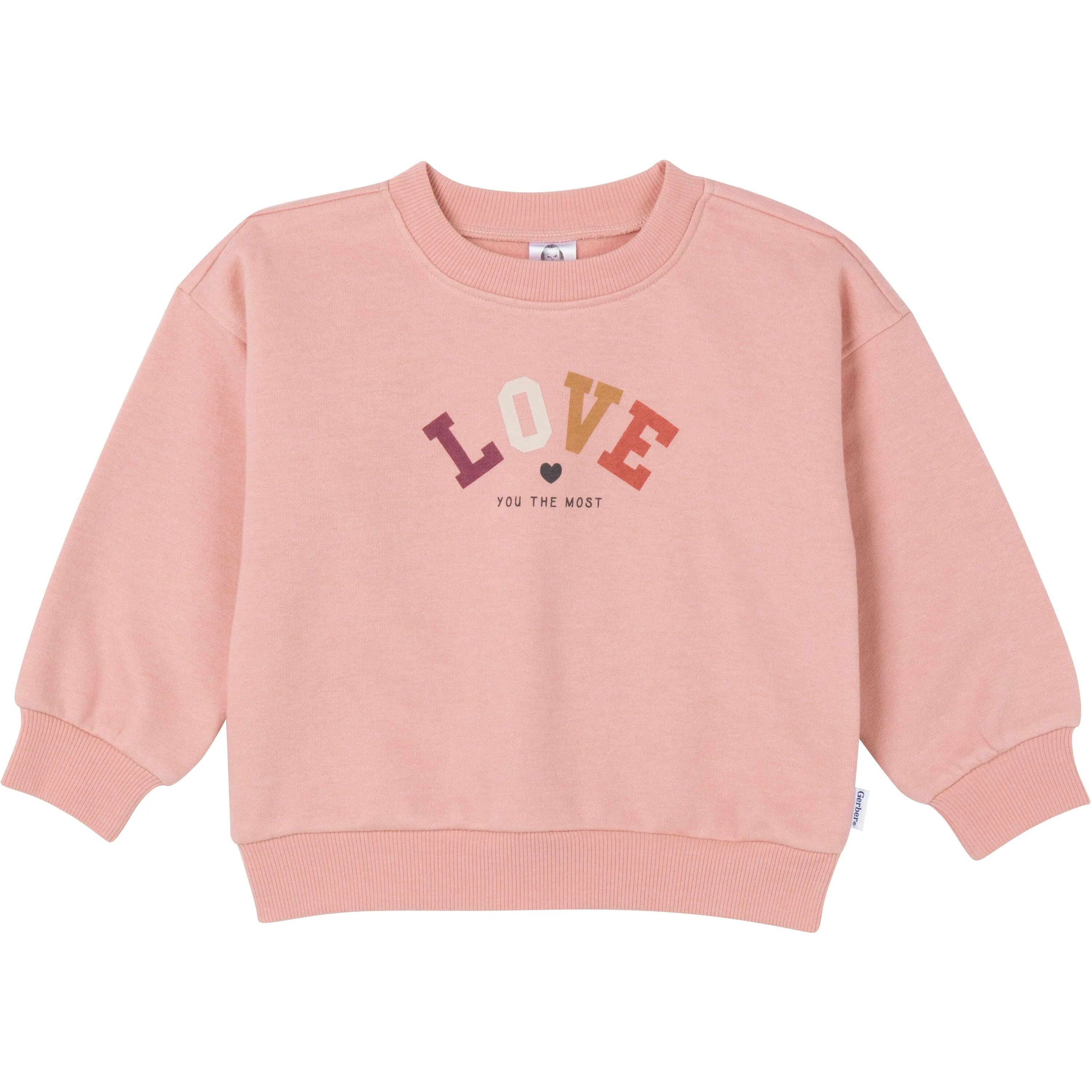 2-Piece Baby & Toddler Girls LOVE Sweatshirt & Pant Set Gerber Childrenswea