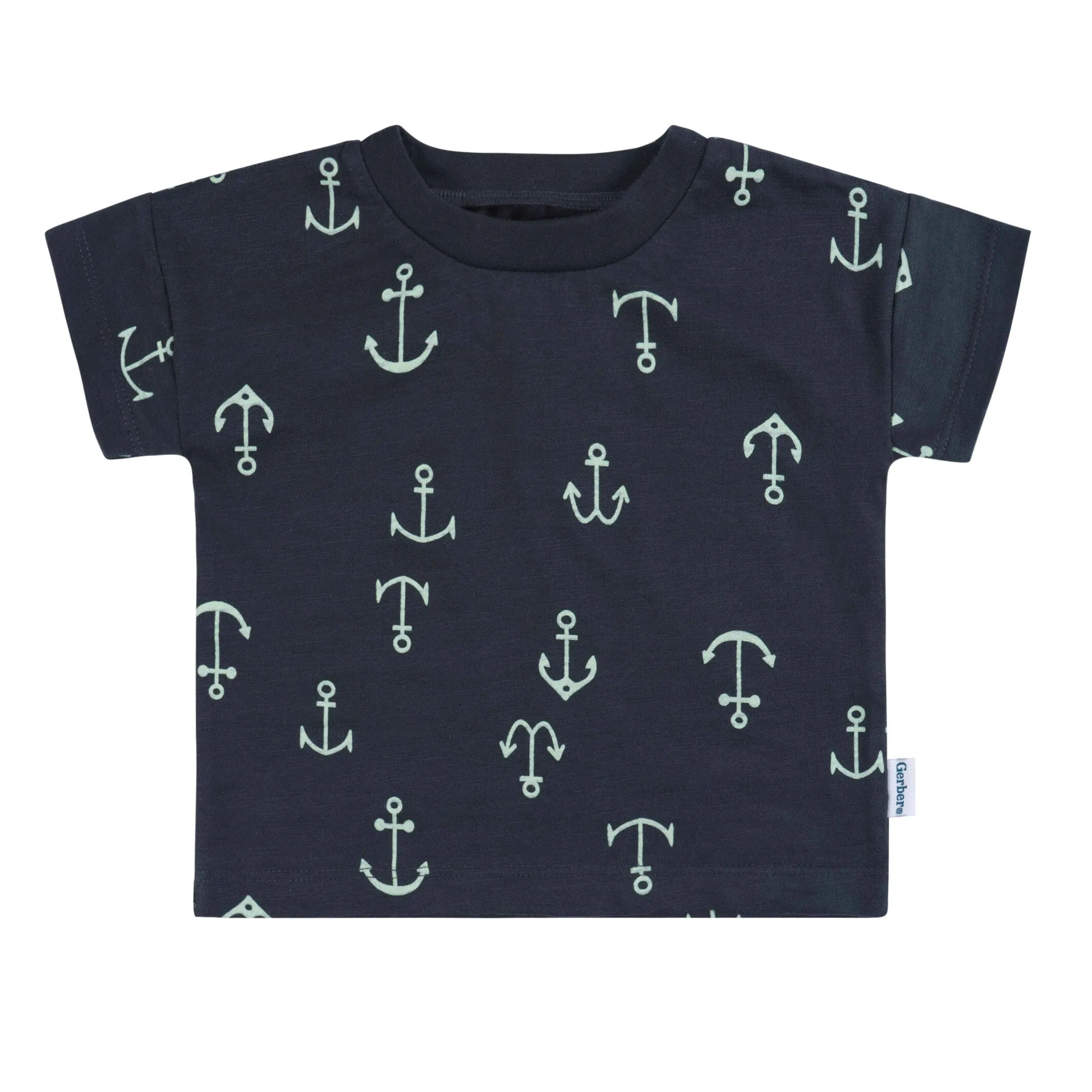 2-Piece Baby and Toddler Boys Anchor T-Shirt and Shorts Set Gerber Childrenswea