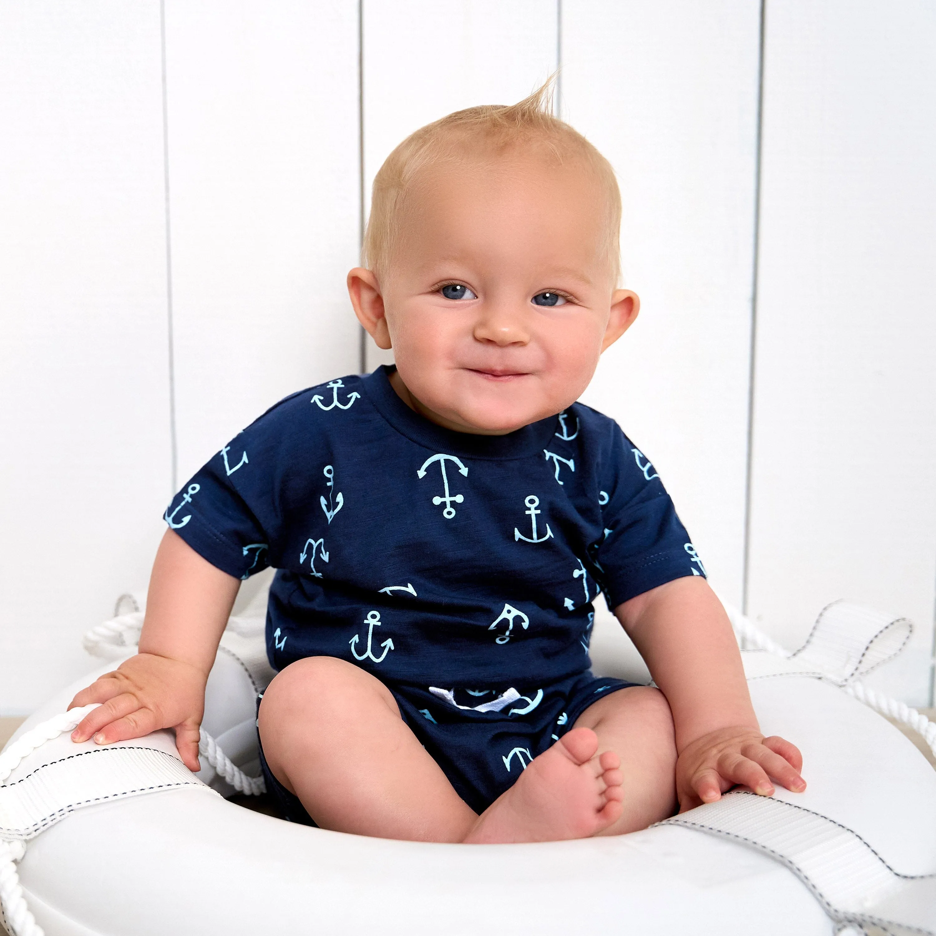 2-Piece Baby and Toddler Boys Anchor T-Shirt and Shorts Set Gerber Childrenswea