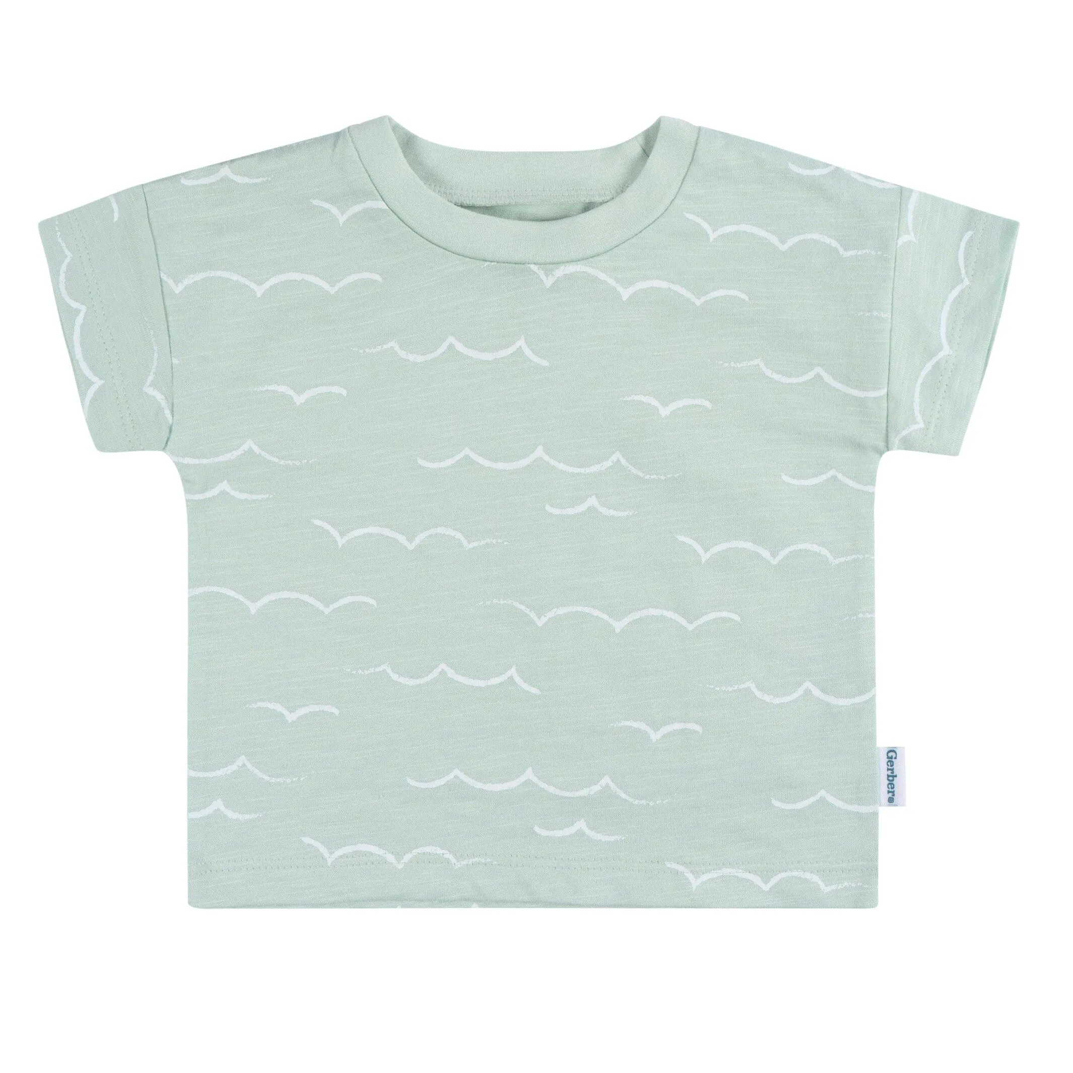 2-Piece Baby and Toddler Boys Waves T-Shirt and Shorts Set Gerber Childrenswea
