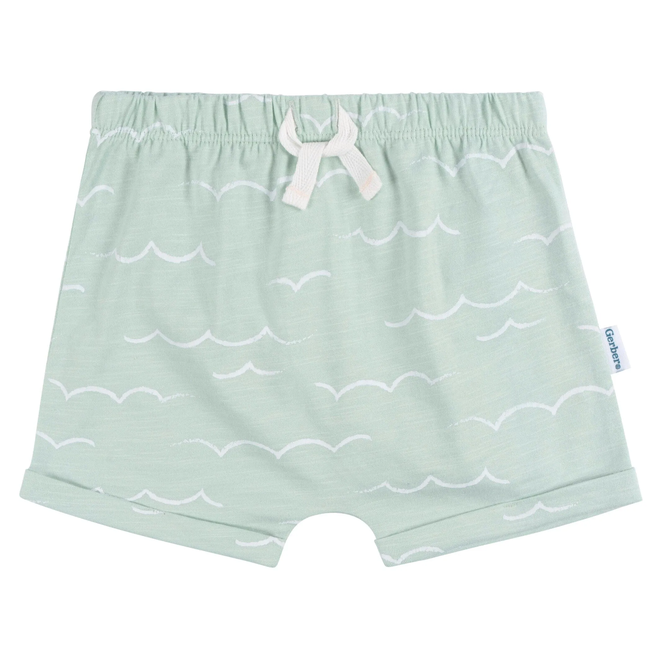 2-Piece Baby and Toddler Boys Waves T-Shirt and Shorts Set Gerber Childrenswea