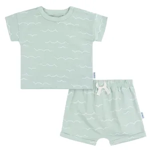 2-Piece Baby and Toddler Boys Waves T-Shirt and Shorts Set Gerber Childrenswea