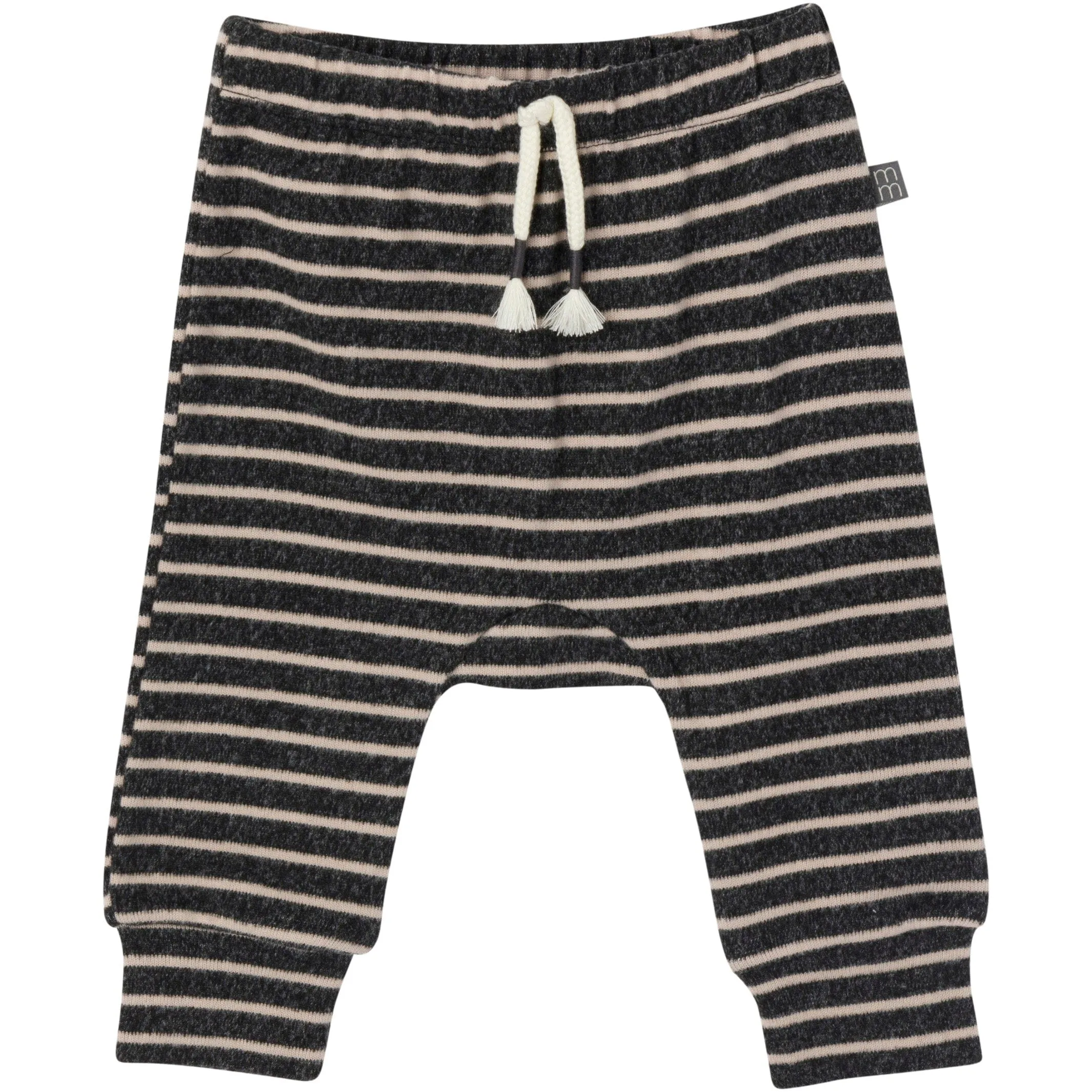 2-Piece Baby Boys Dark Grey Heather Stripe Hacci Hoodie and Jogger Pants Set Gerber Childrenswea