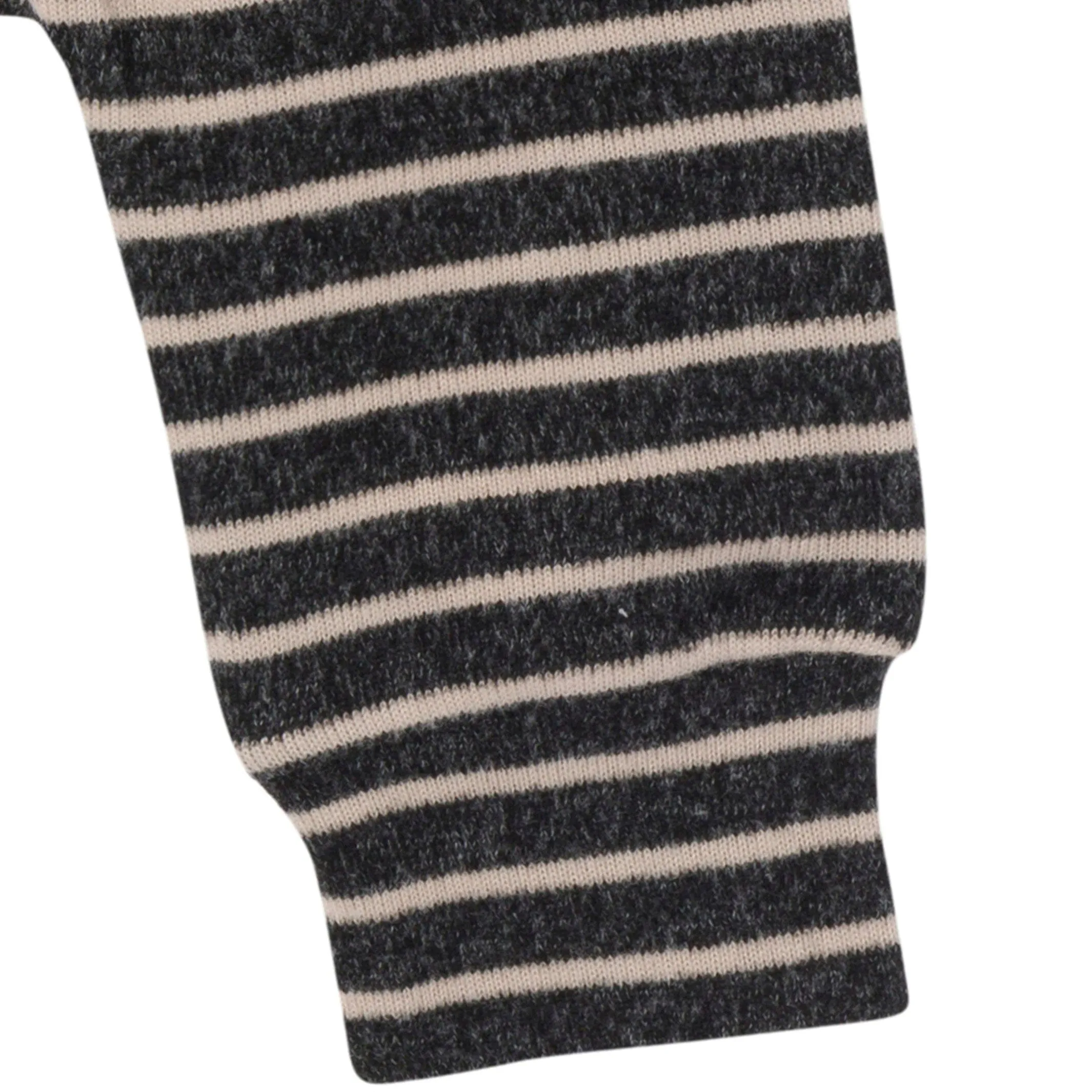 2-Piece Baby Boys Dark Grey Heather Stripe Hacci Hoodie and Jogger Pants Set Gerber Childrenswea