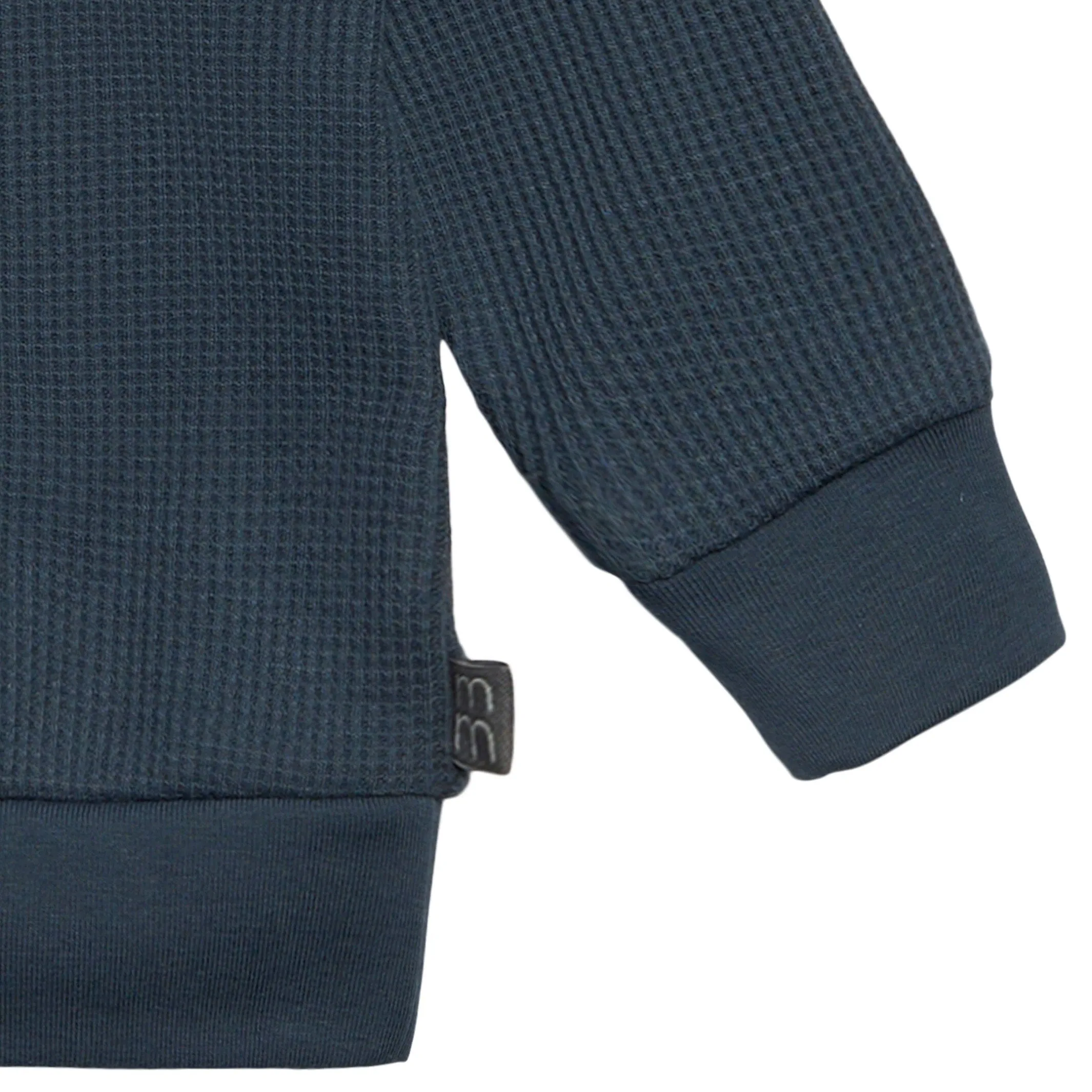 2-Piece Baby Boys Navy Waffle Hoodie and Pant Set Gerber Childrenswea