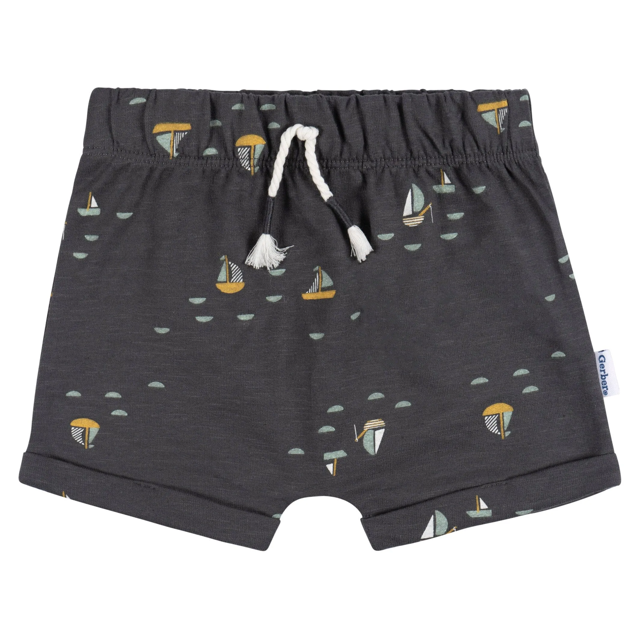 2-Piece Baby Boys Sailboats T-Shirt and Shorts Set Gerber Childrenswea