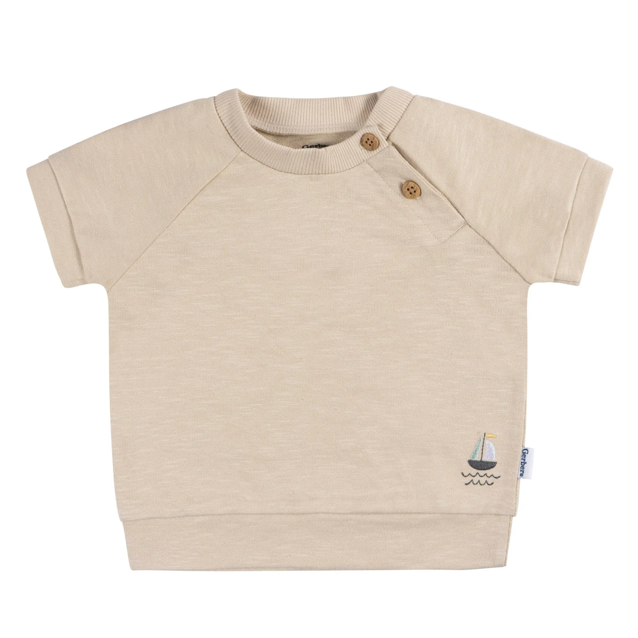 2-Piece Baby Boys Sailboats T-Shirt and Shorts Set Gerber Childrenswea
