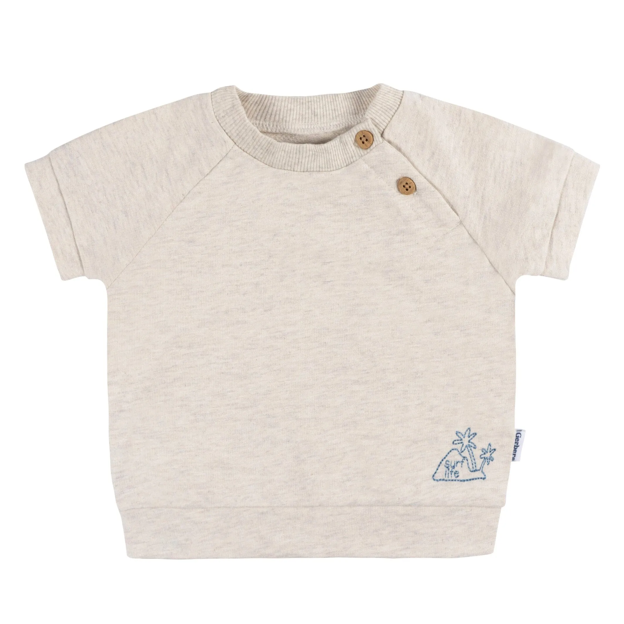 2-Piece Baby Boys Surf Life T-Shirt and Shorts Set Gerber Childrenswea