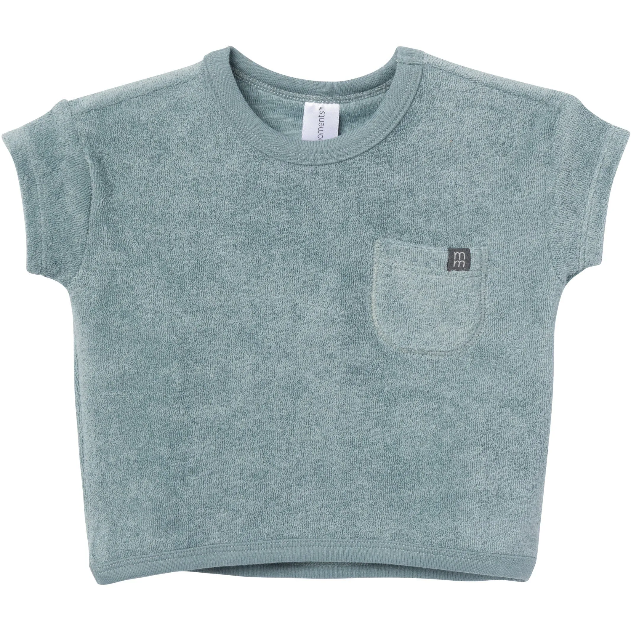 2-Piece Baby Boys Teal Shirt and Shorts Set Gerber Childrenswea
