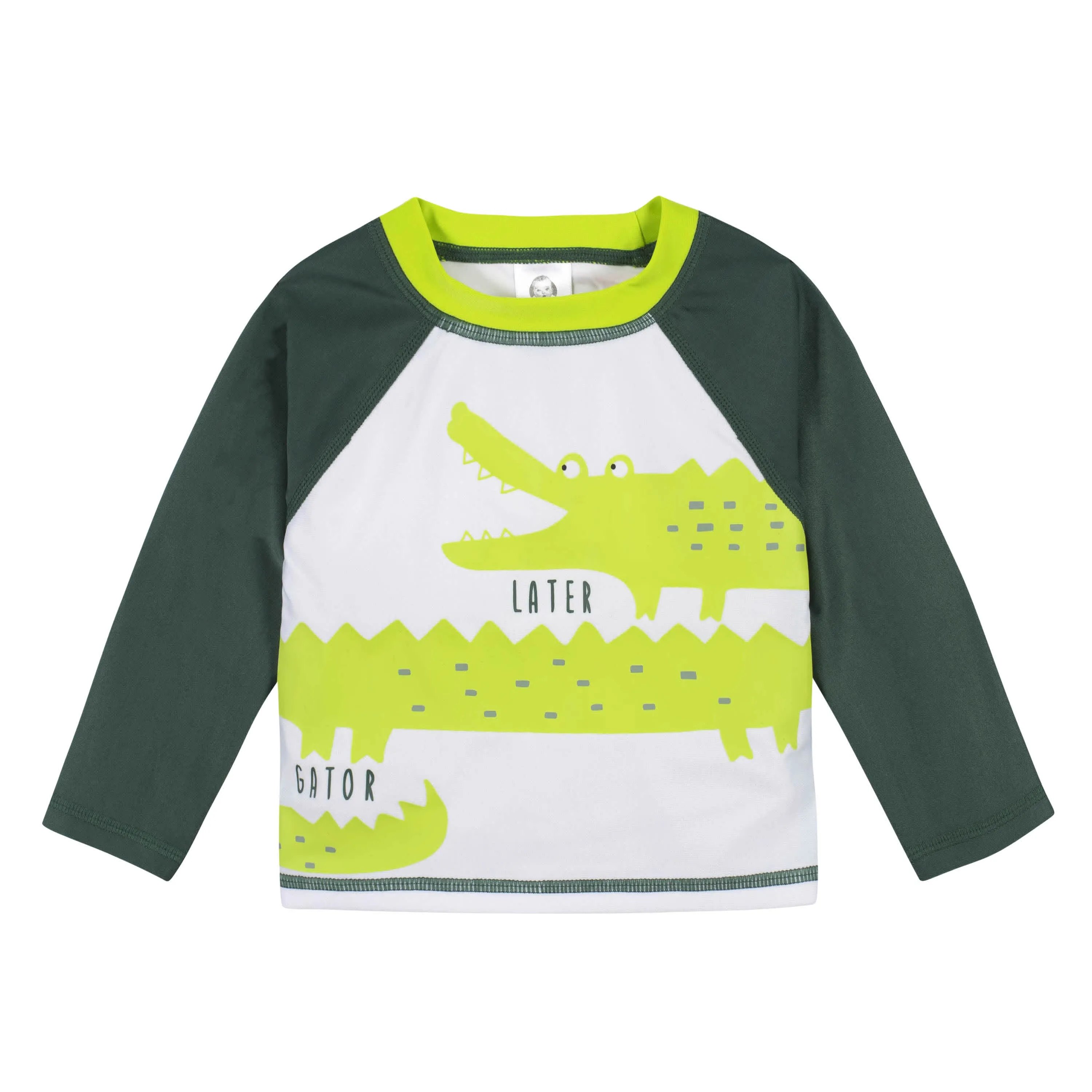 2-Piece Baby Boys UPF 50  Later Gator Rash Guard & Swim Trunks Set Gerber Childrenswea