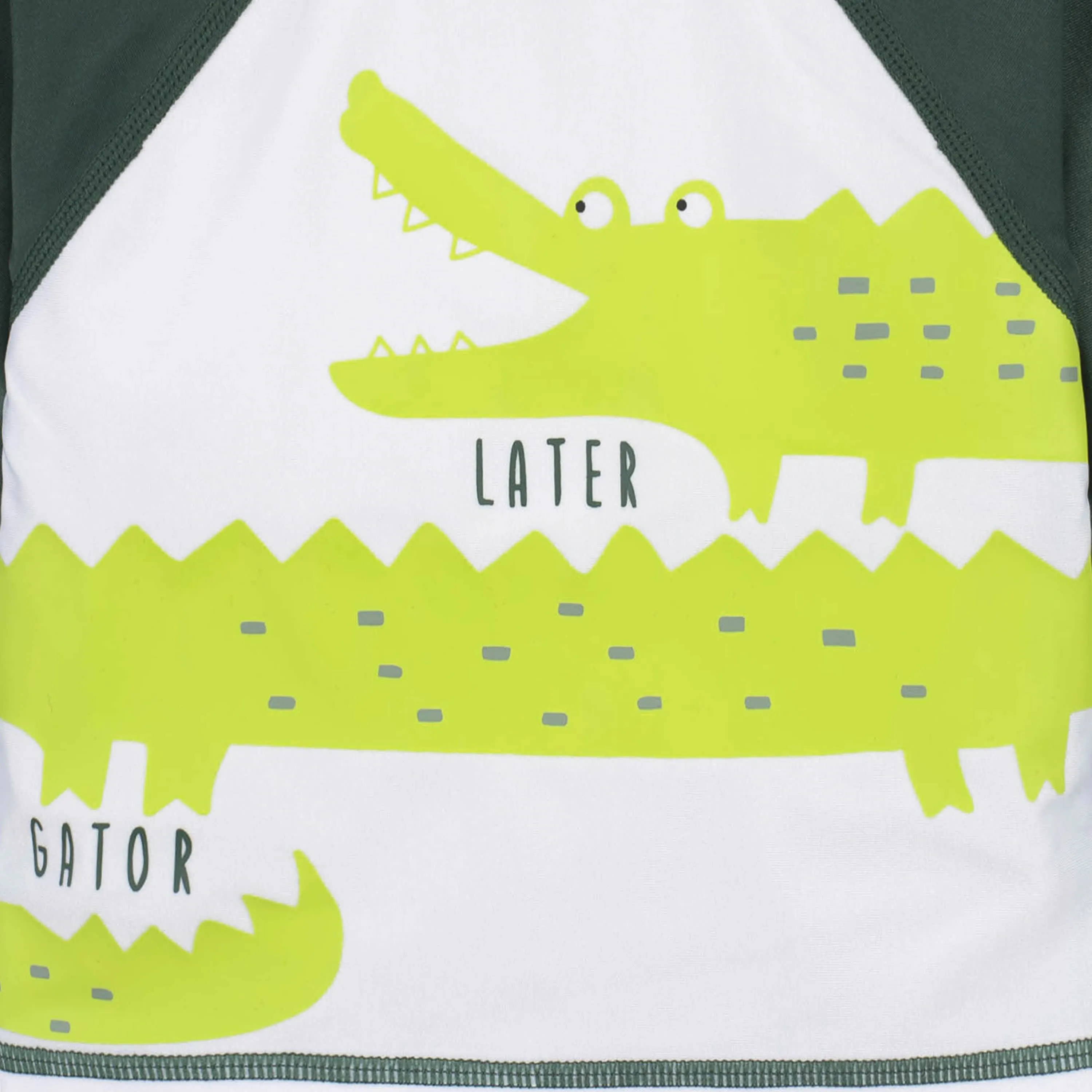 2-Piece Baby Boys UPF 50  Later Gator Rash Guard & Swim Trunks Set Gerber Childrenswea