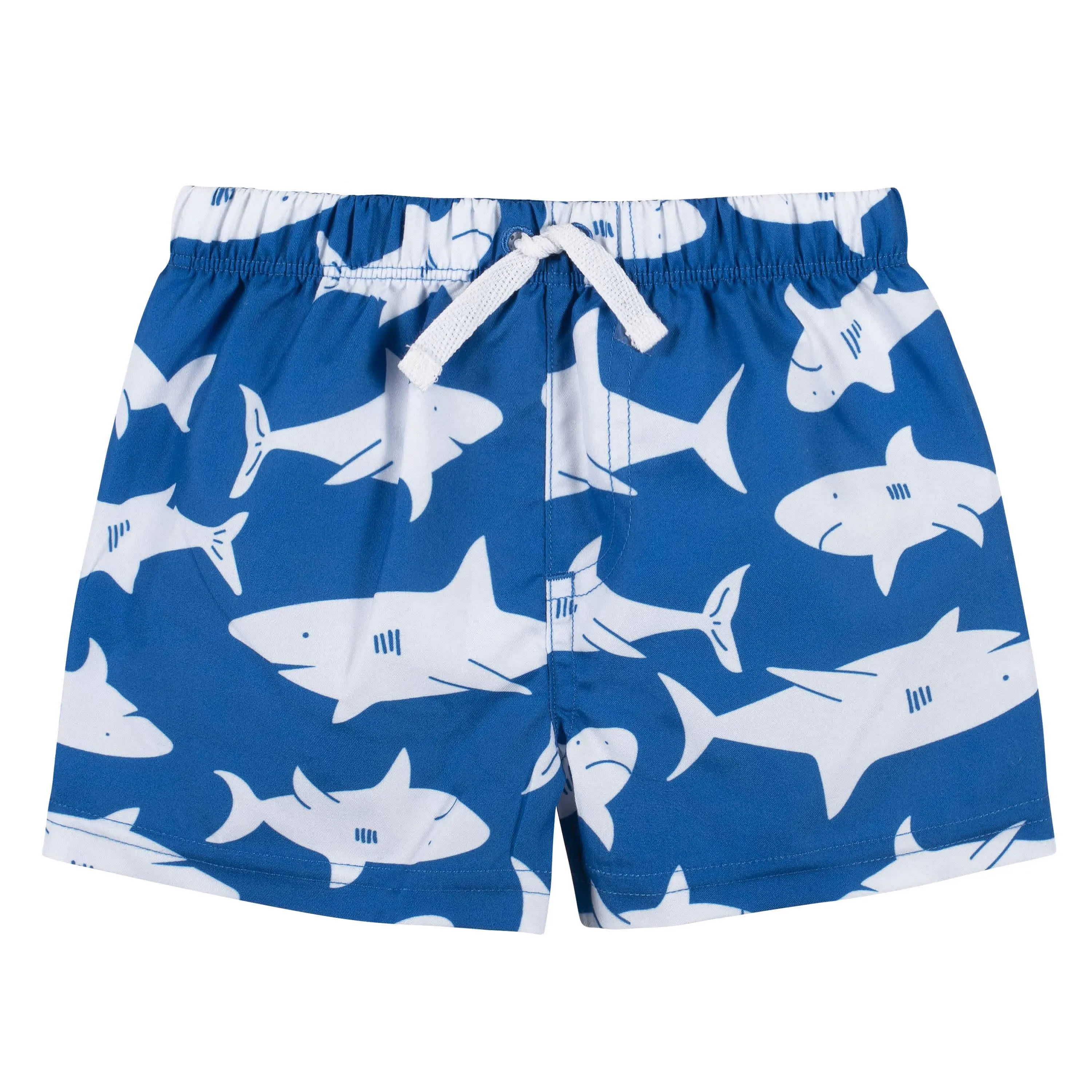 2-Piece Baby Boys UPF 50  Shark Zone Rash Guard & Swim Trunks Set Gerber Childrenswea