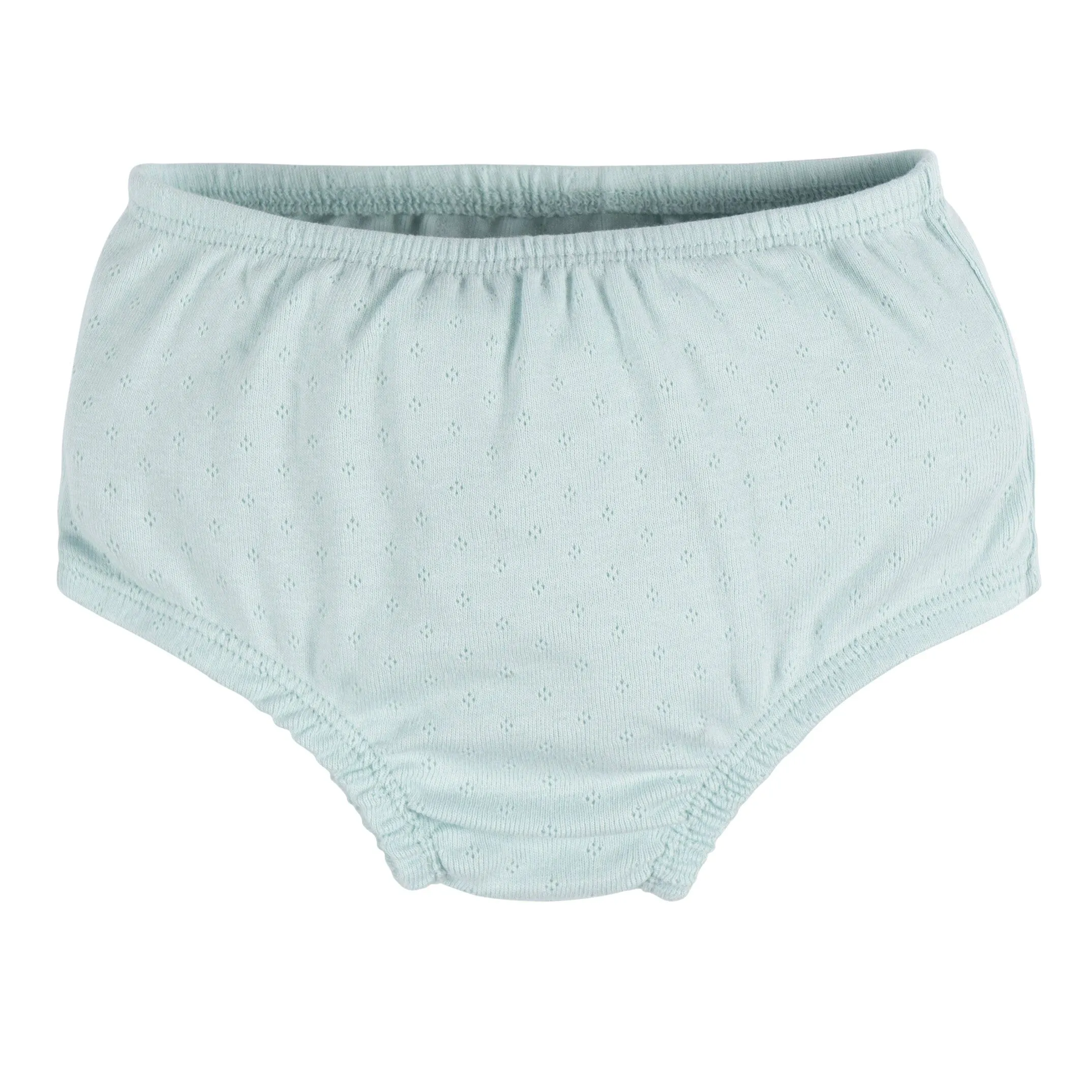 2-Piece Baby Girls Aqua Blue Dress & Diaper Cover Set Gerber Childrenswea