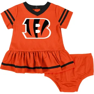 2-Piece Baby Girls Bengals Dress & Diaper Cover Set Gerber Childrenswea