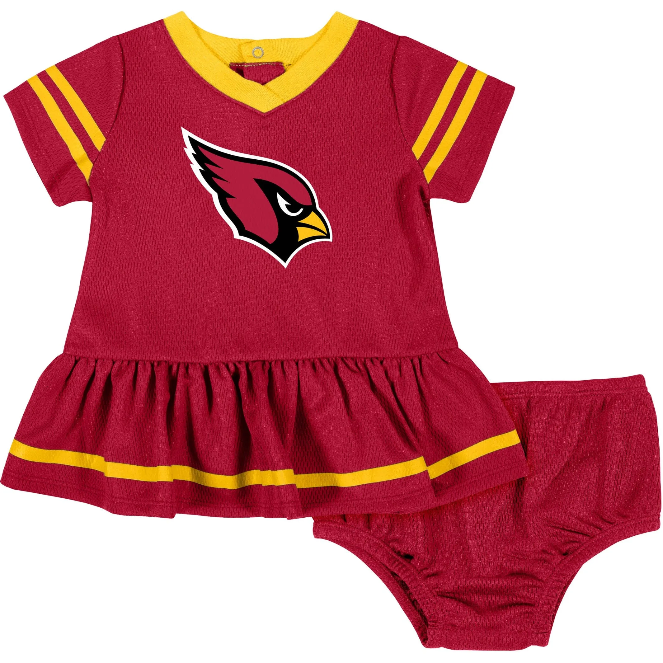 2-Piece Baby Girls Cardinals Dress & Diaper Cover Set Gerber Childrenswea