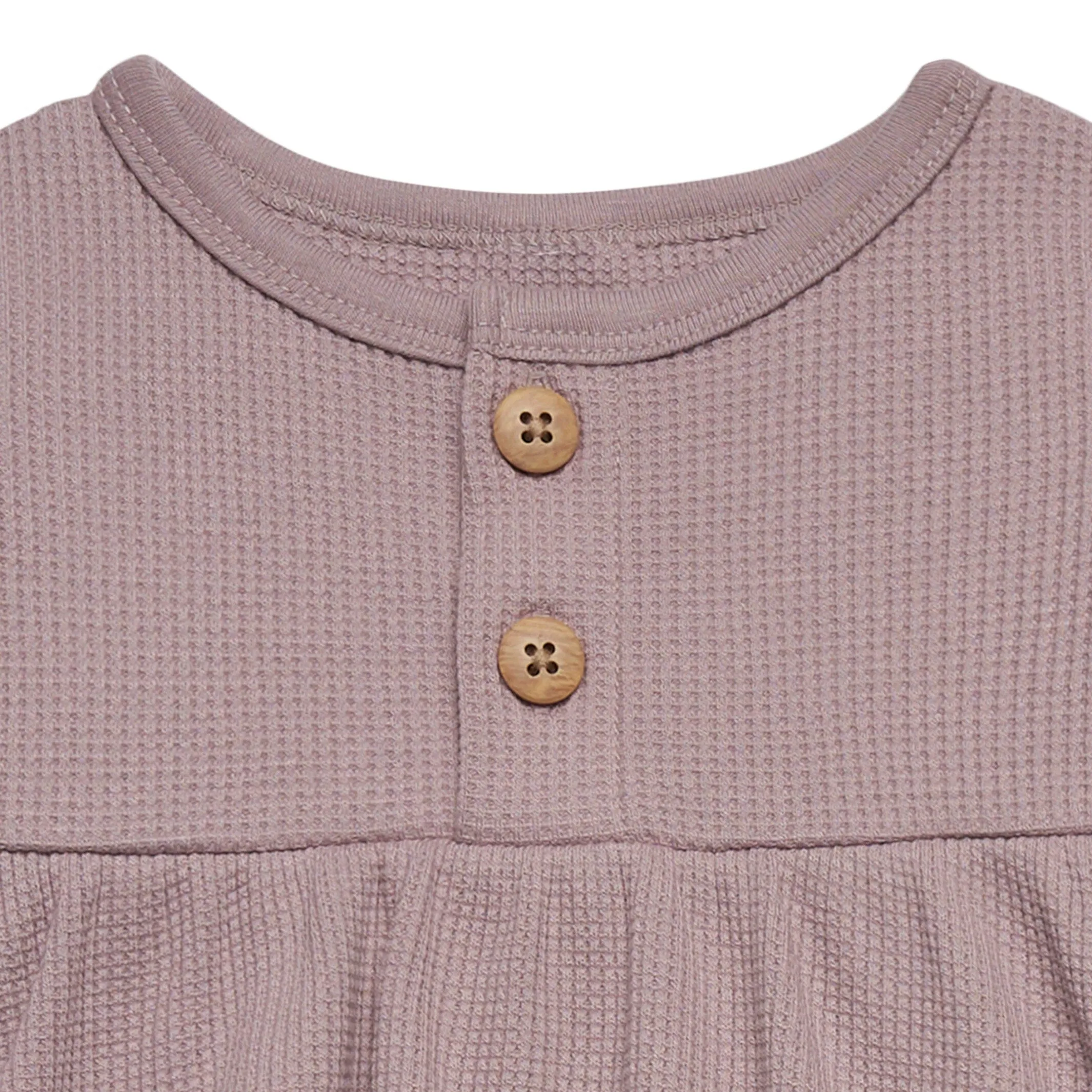 2-Piece Baby Girls Medium Lilac Waffle Dress Set Gerber Childrenswea