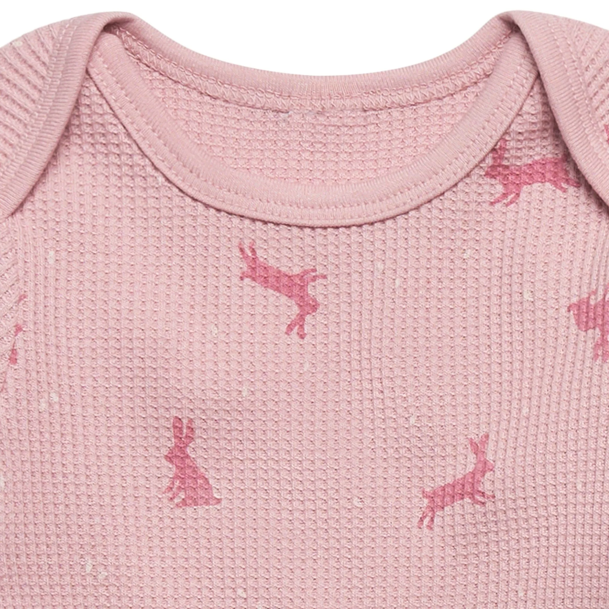 2-Piece Baby Girls Pink Bunnies Bodysuit and Pant Set Gerber Childrenswea