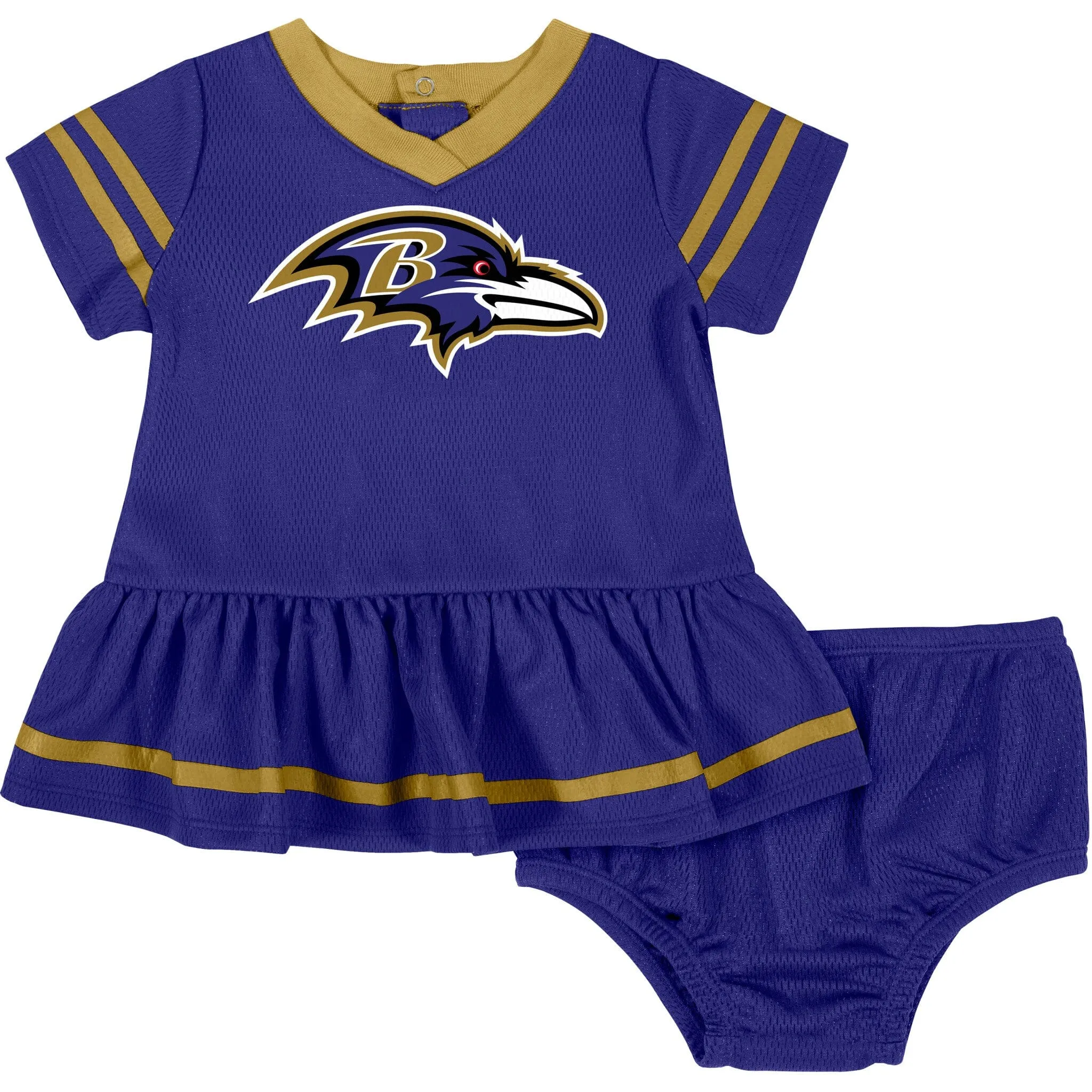 2-Piece Baby Girls Ravens Dress & Diaper Cover Set Gerber Childrenswea