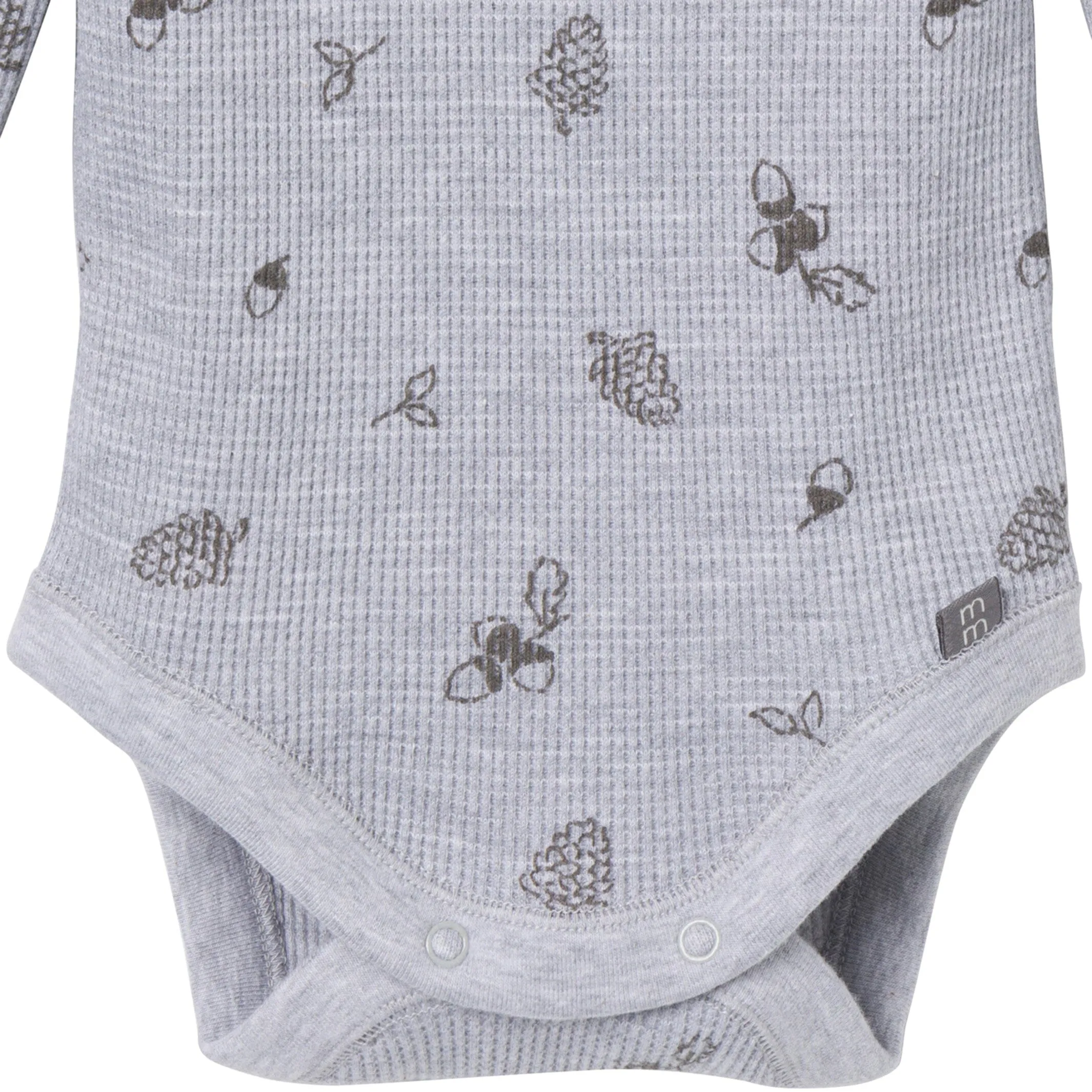 2-Piece Baby Neutral Acorn Grey Heather Bodysuit and Pant Set Gerber Childrenswea