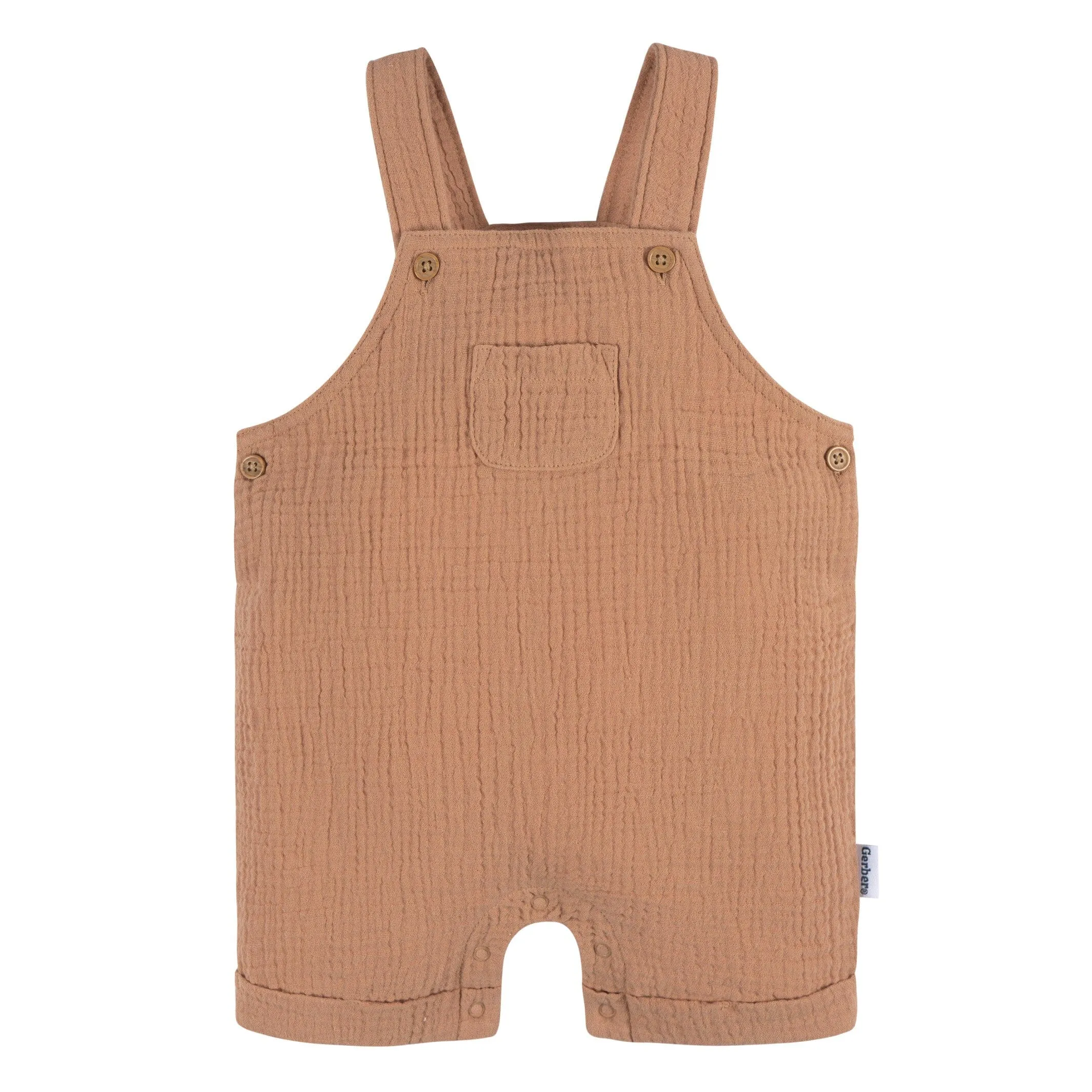 2-Piece Baby Neutral Dots Cotton Gauze Overall Romper and T-Shirt Set Gerber Childrenswea