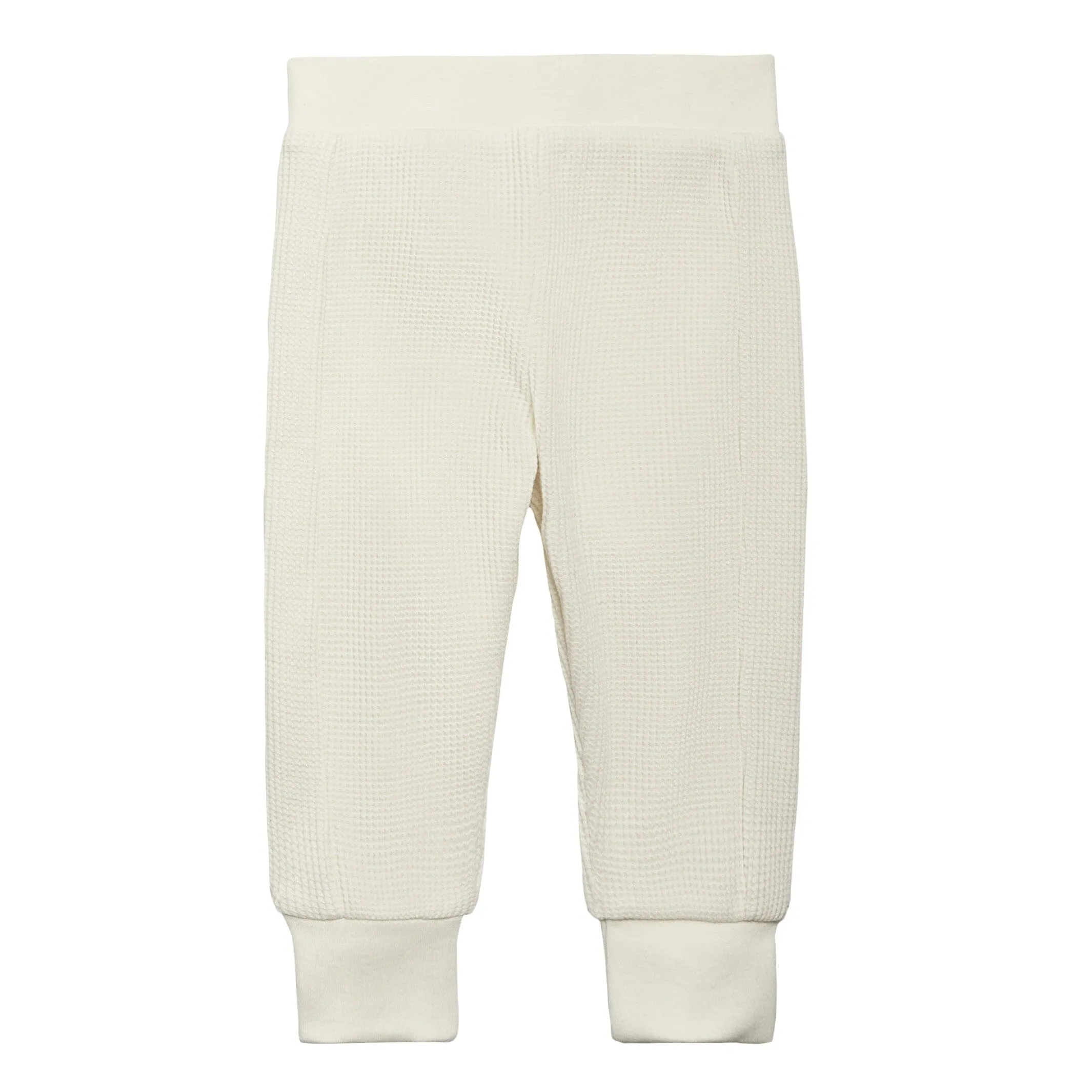 2-Piece Baby Neutral Ivory Waffle Hoodie and Pant Set Gerber Childrenswea