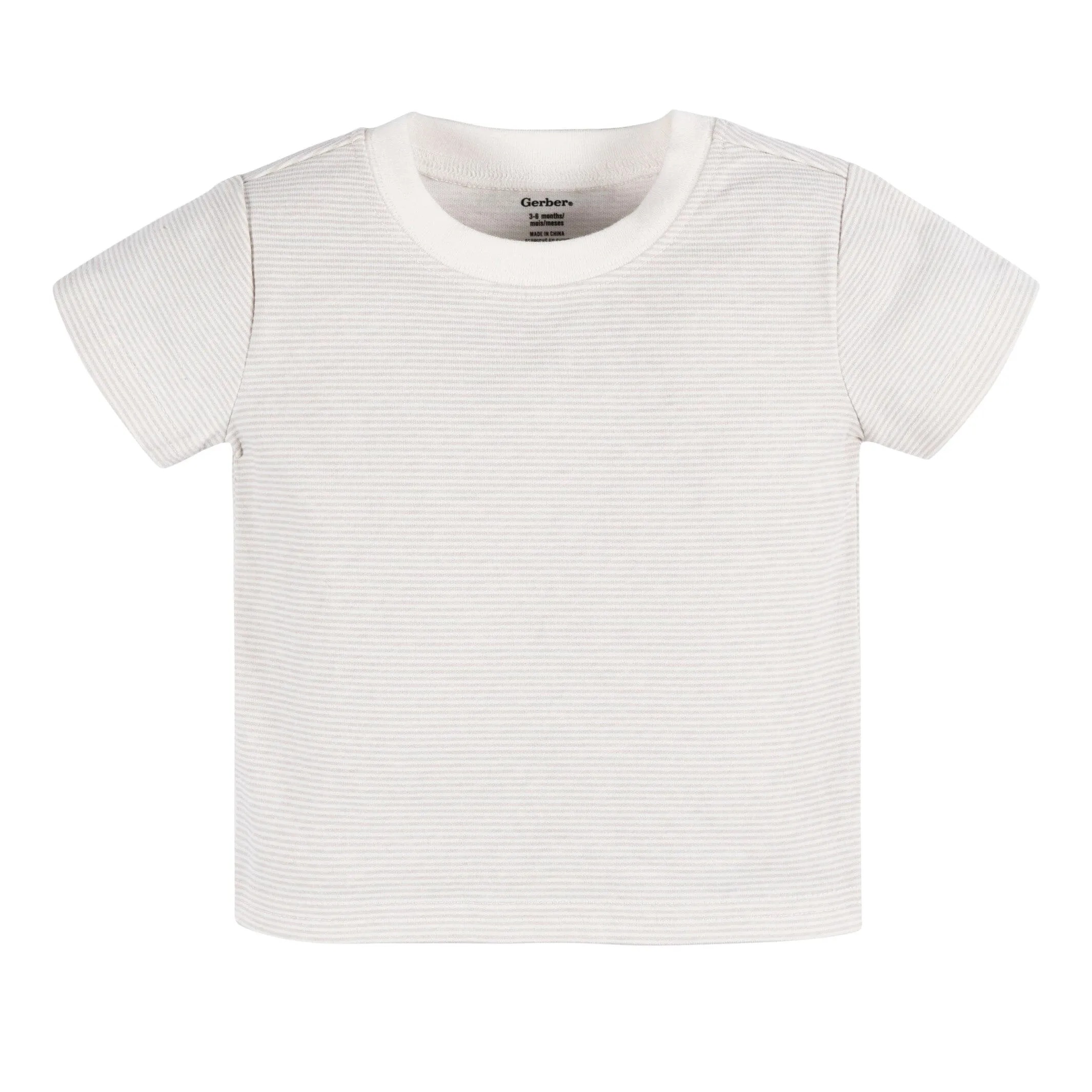 2-Piece Baby Neutral Sunrise Cotton Gauze Overall Romper and T-Shirt Set Gerber Childrenswea