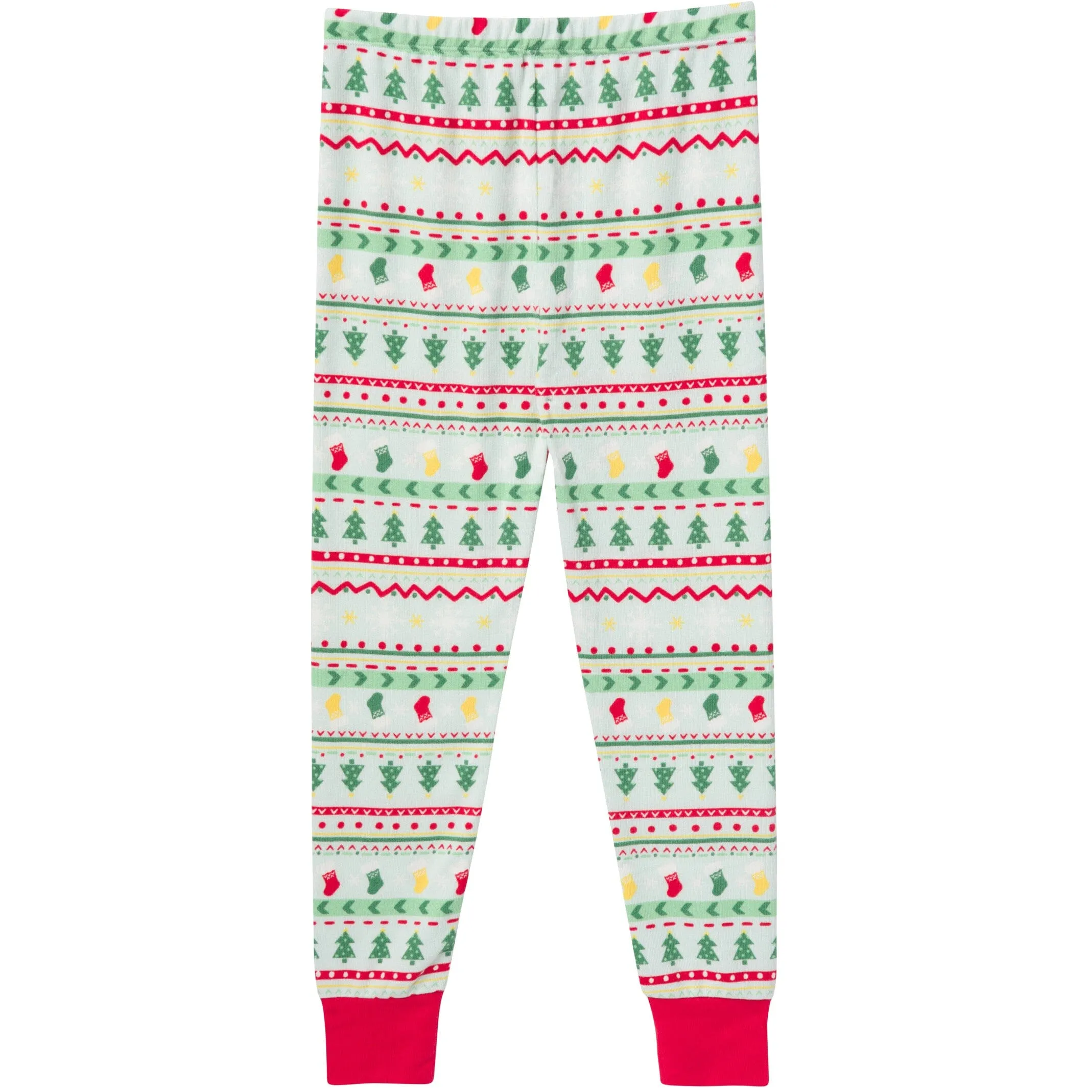 2-Piece Big Kids Neutral Oh What Fun Fair Isle Hacci Snug Fit Pajama Set Gerber Childrenswea