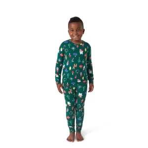 2-Piece Big Kids Neutral Ornaments Hacci Snug Fit Pajama Set Gerber Childrenswea