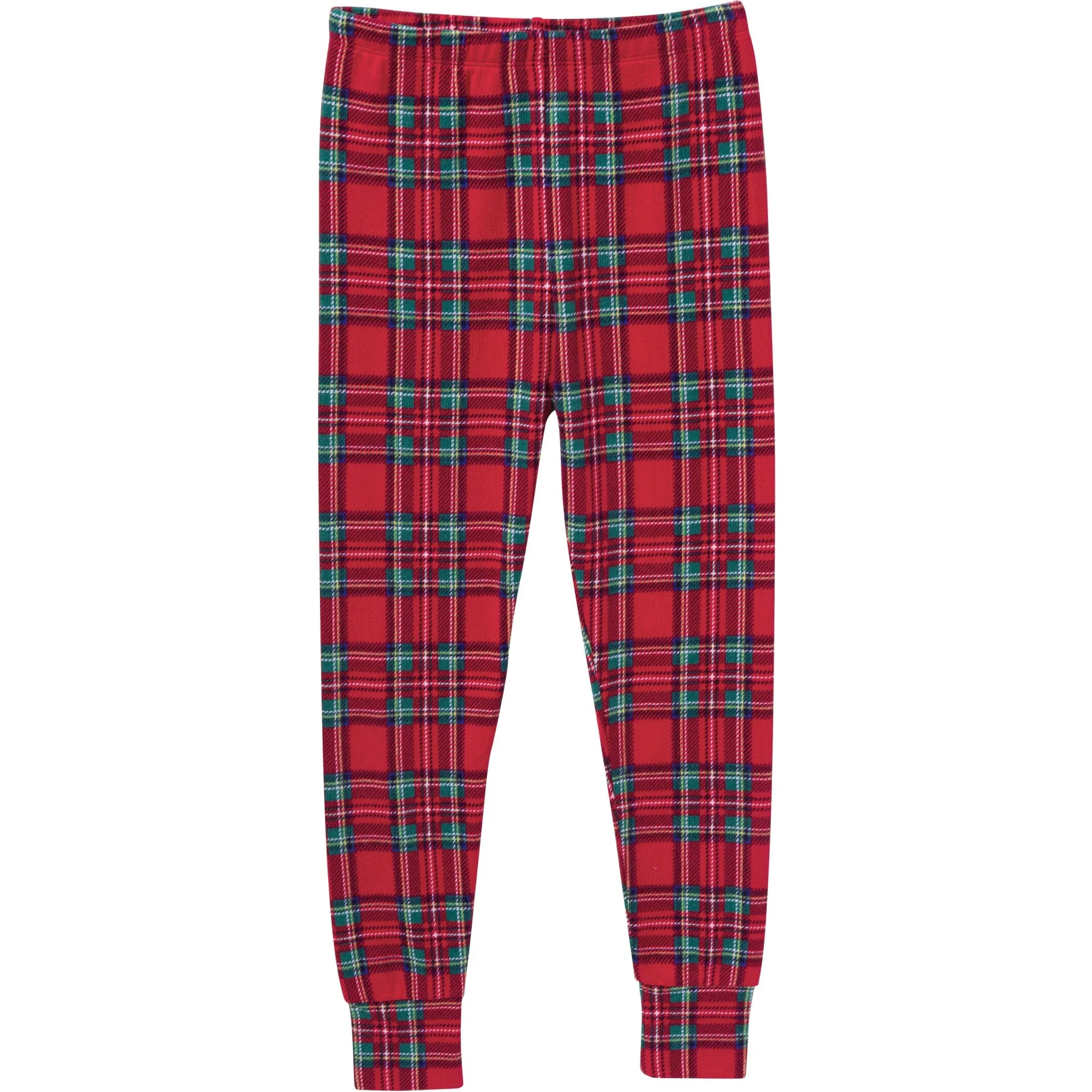 2-Piece Big Kids Neutral Stewart Plaid Hacci Snug Fit Pajama Set Gerber Childrenswea