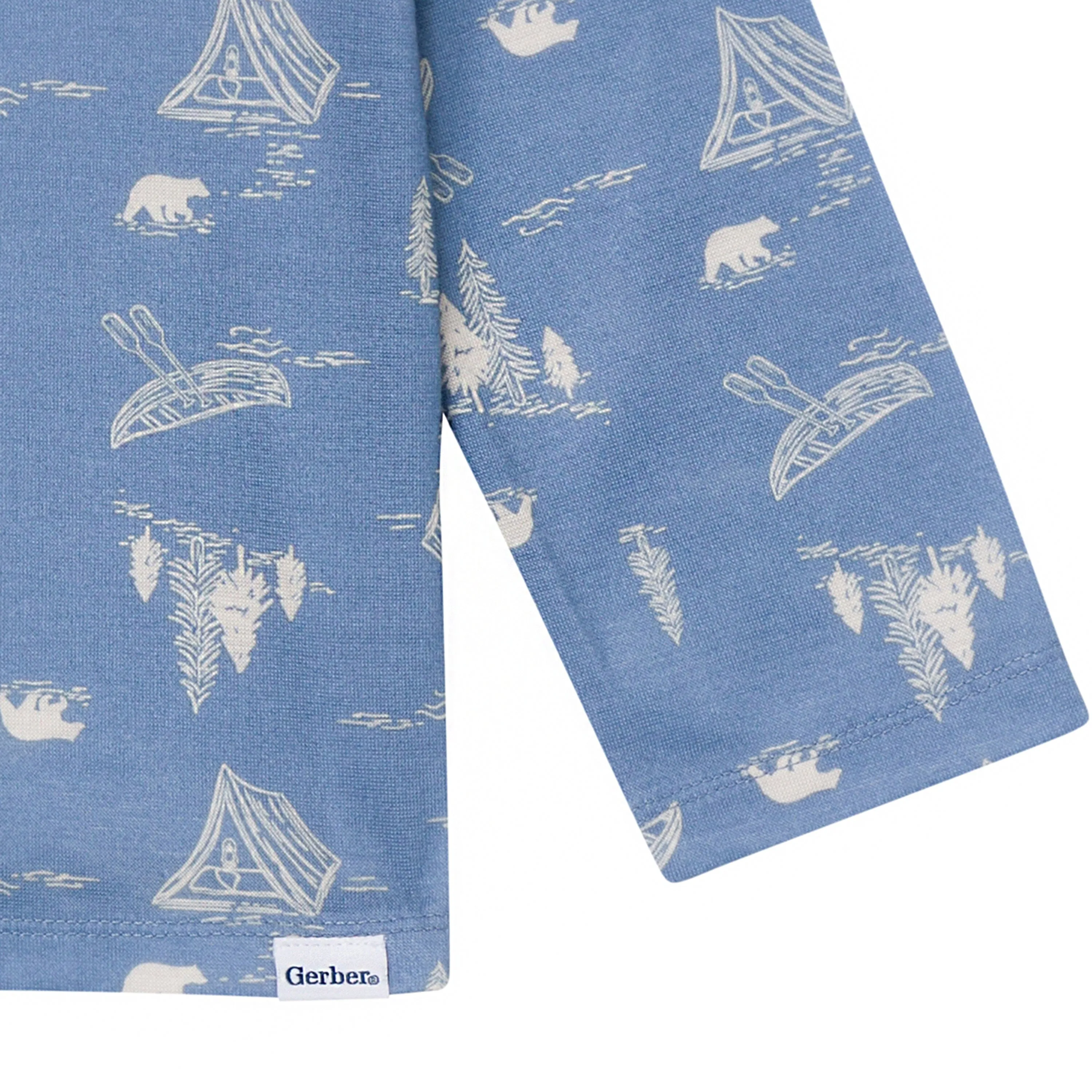 2-Piece Infant & Toddler Boys Bear Button Up Pajama Set Gerber Childrenswea