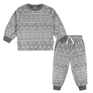 2-Piece Infant & Toddler Boys Fair Isle Fleece Pajamas Gerber Childrenswea