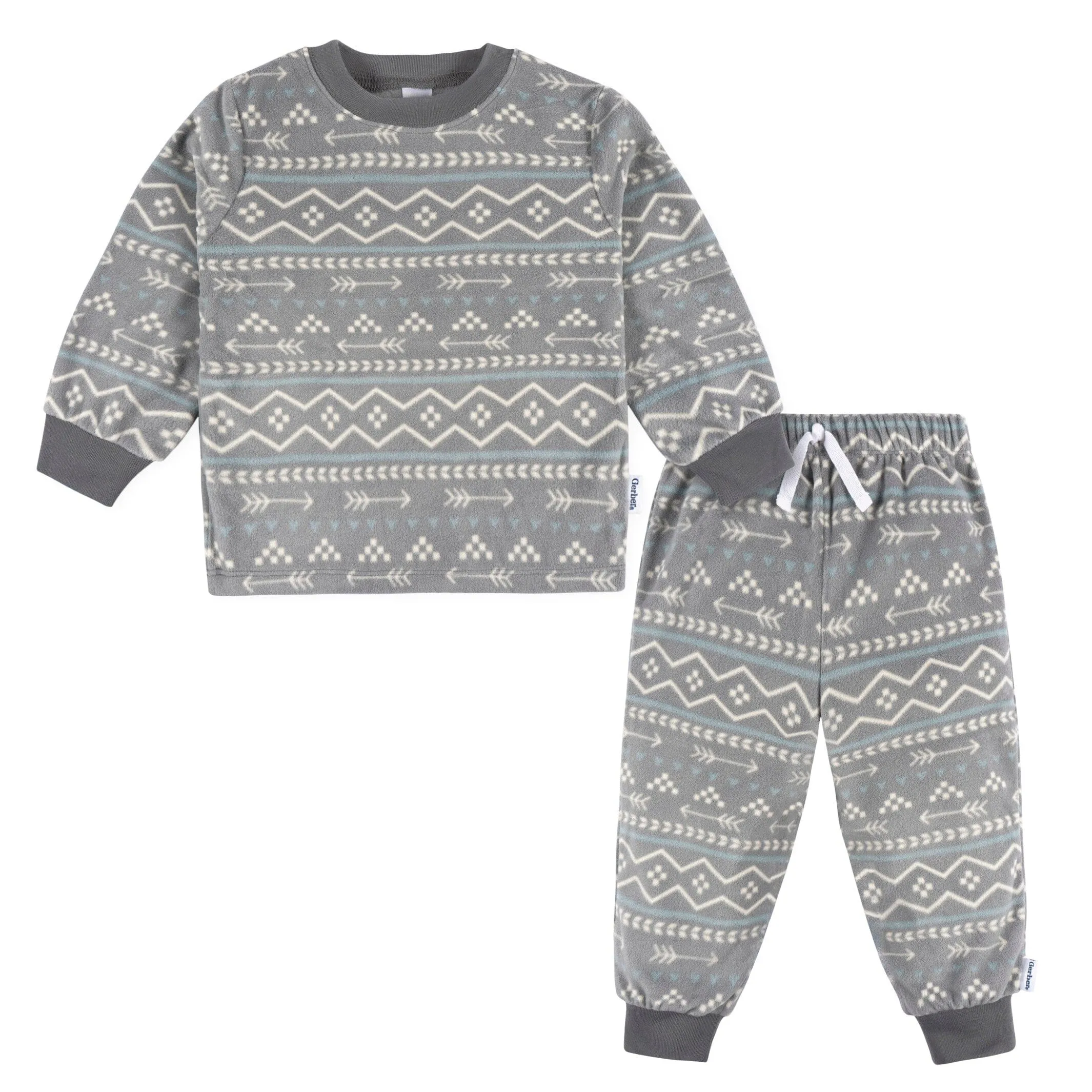 2-Piece Infant & Toddler Boys Fair Isle Fleece Pajamas Gerber Childrenswea