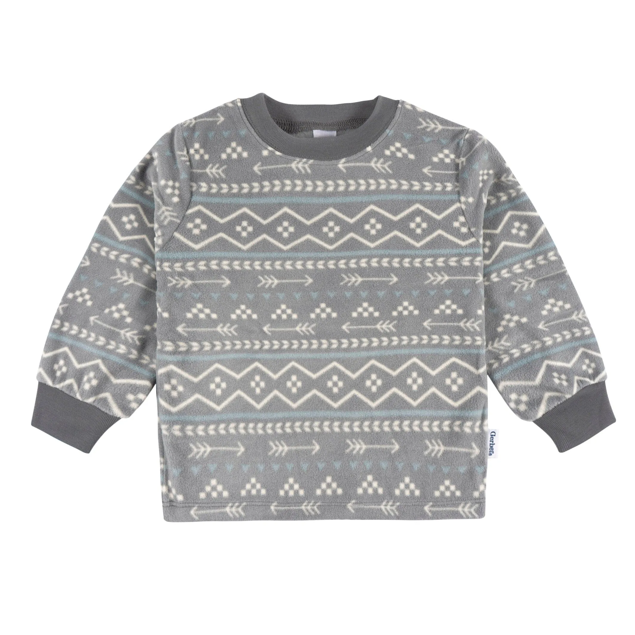 2-Piece Infant & Toddler Boys Fair Isle Fleece Pajamas Gerber Childrenswea