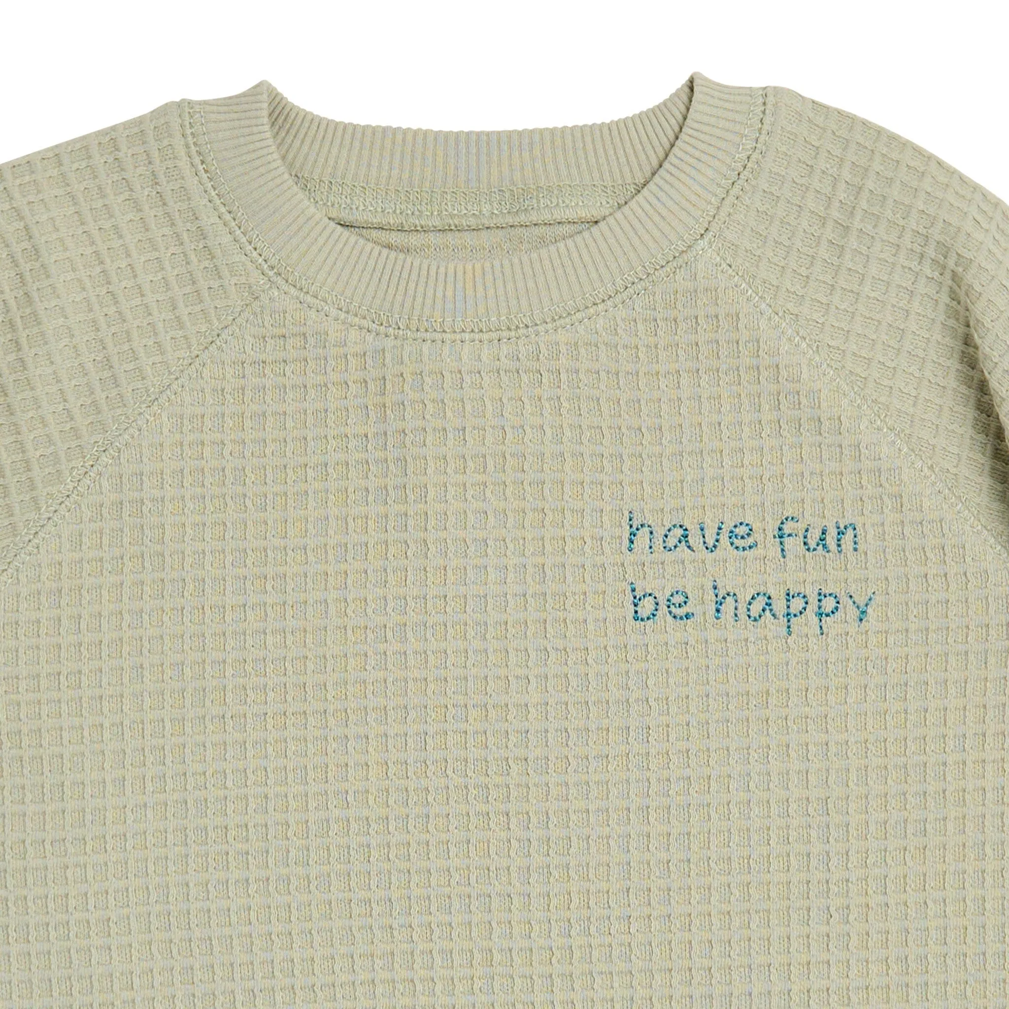 2-Piece Infant & Toddler Boys Light Green Long Sleeve Top and Shorts Set Gerber Childrenswea