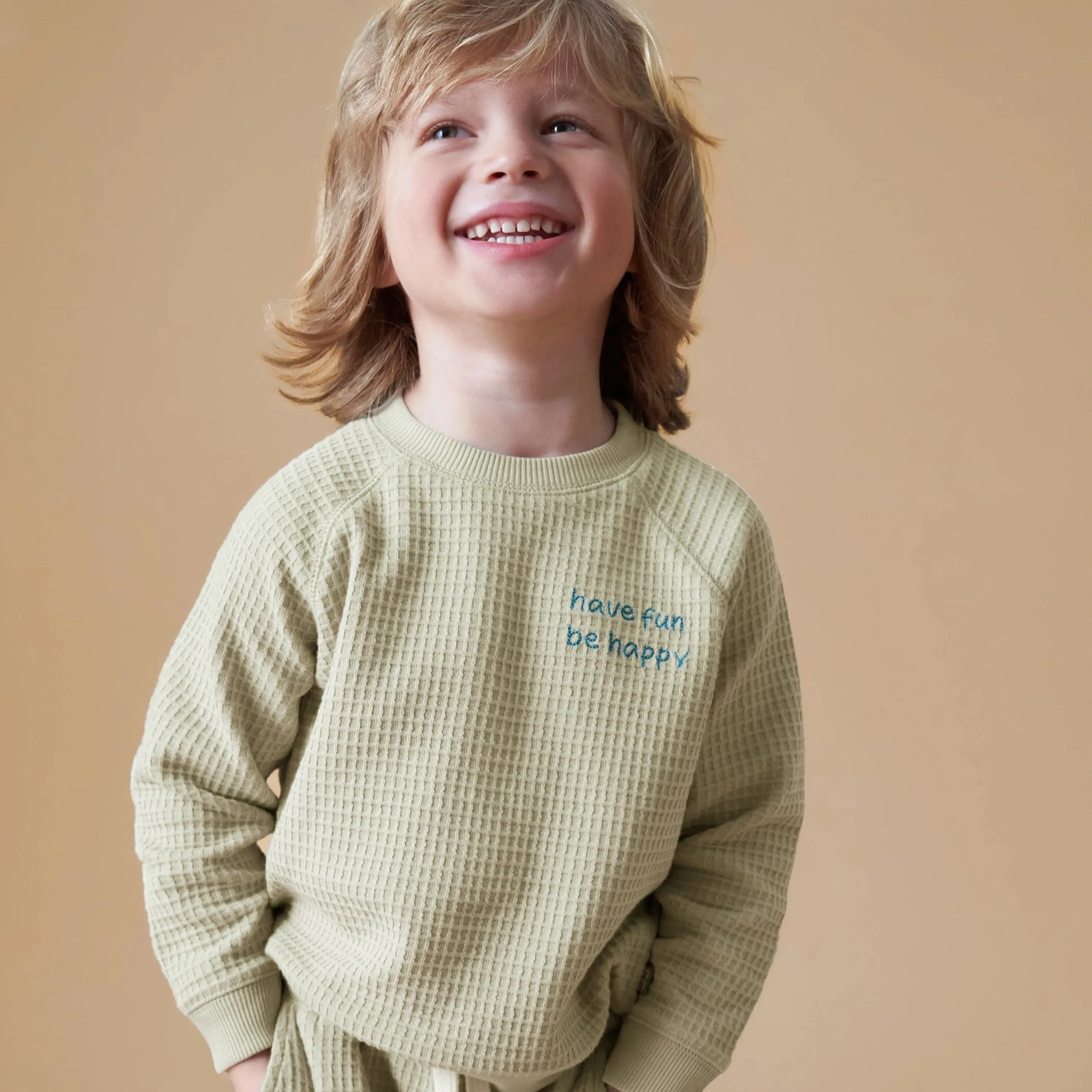 2-Piece Infant & Toddler Boys Light Green Long Sleeve Top and Shorts Set Gerber Childrenswea