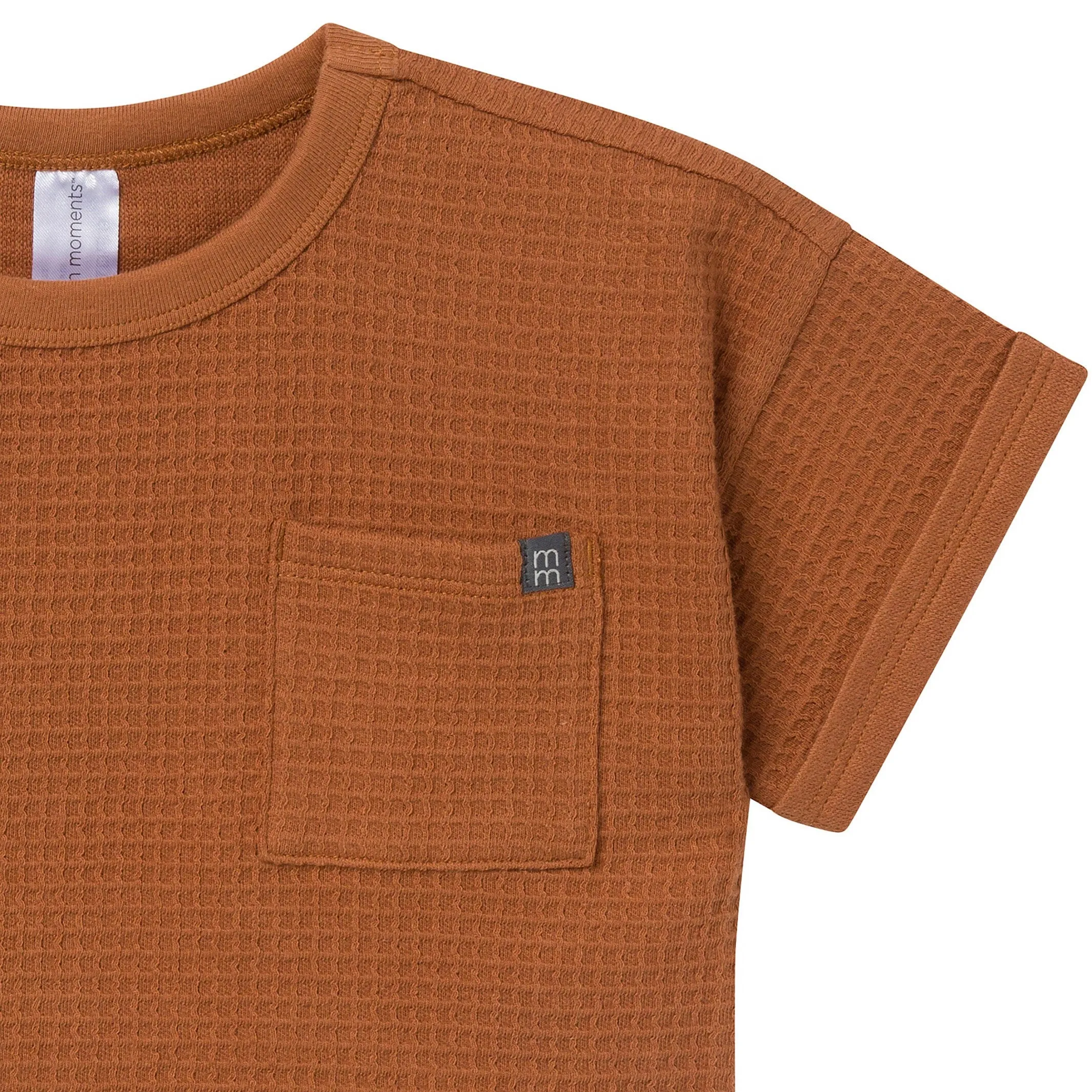 2-Piece Infant & Toddler Boys Medium Brown Pants and Shirt Set Gerber Childrenswea