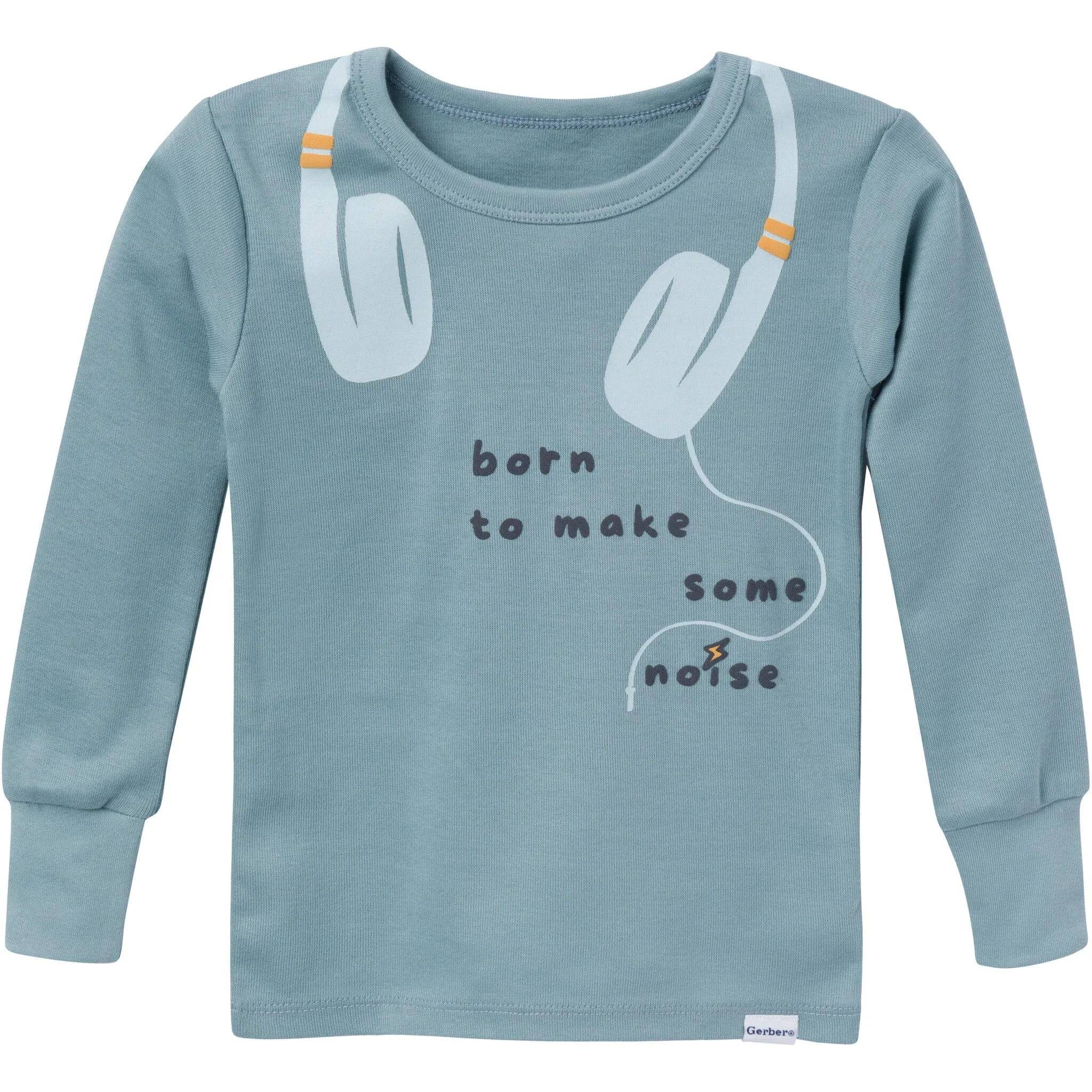 2-Piece Infant & Toddler Boys Music Long Sleeve Pajama Set Gerber Childrenswea