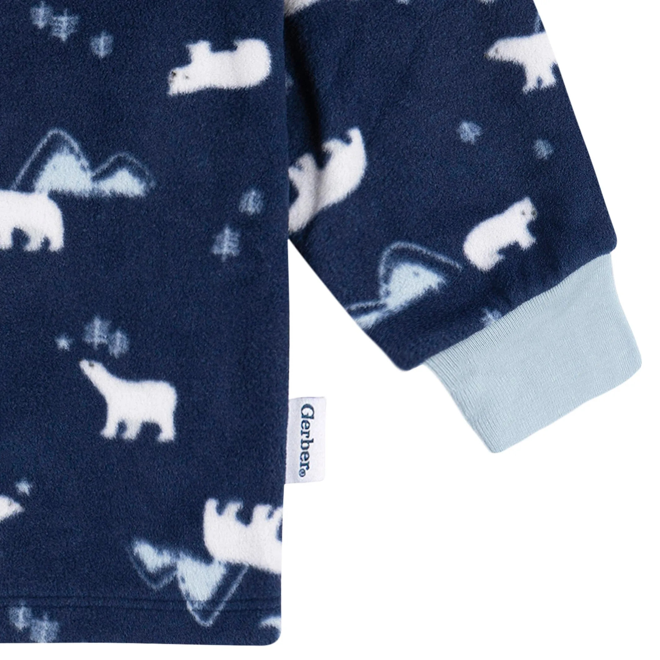 2-Piece Infant & Toddler Boys Polar Bears Fleece Pajamas Gerber Childrenswea