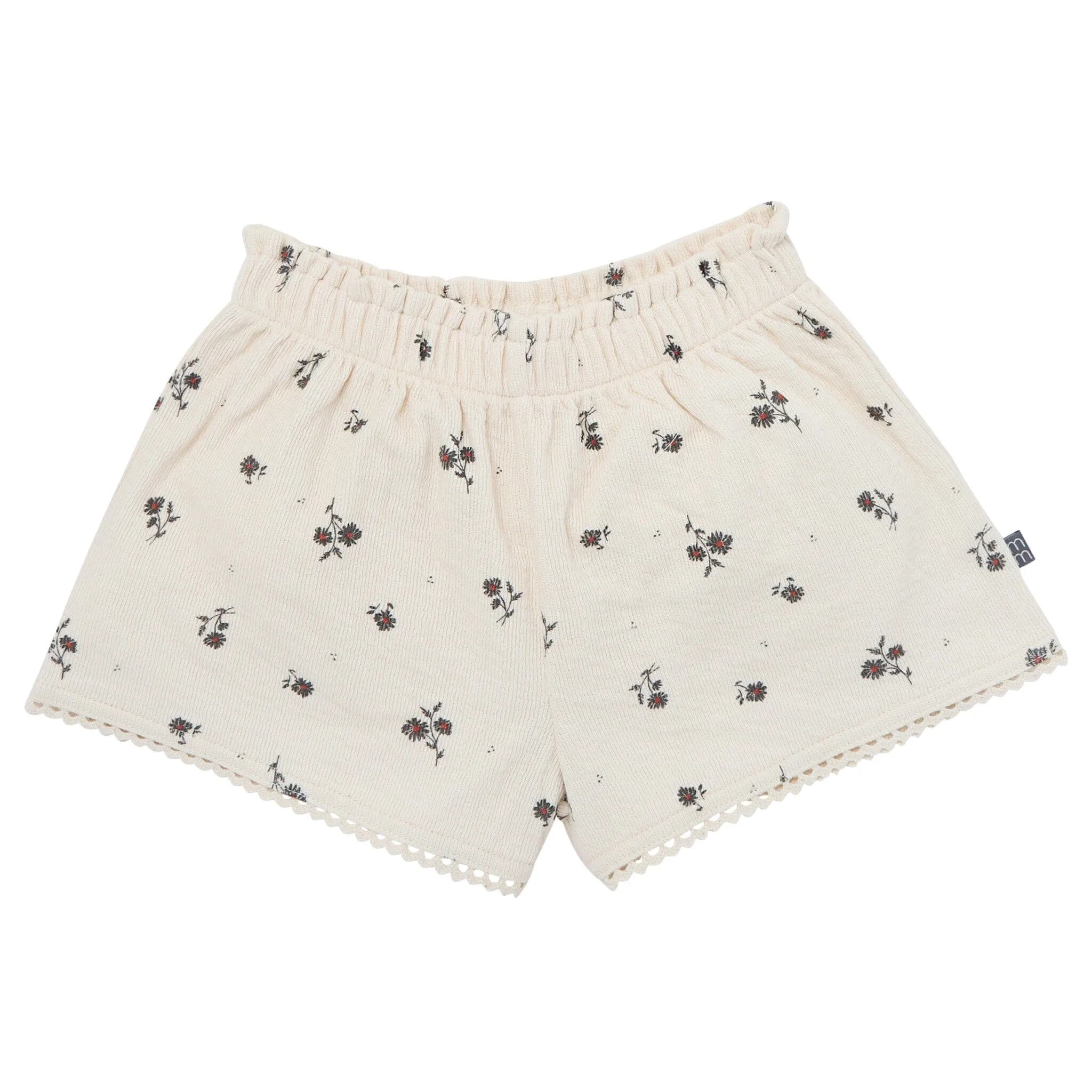 2-Piece Infant & Toddler Girls Beige Floral Top and Shorts Set Gerber Childrenswea