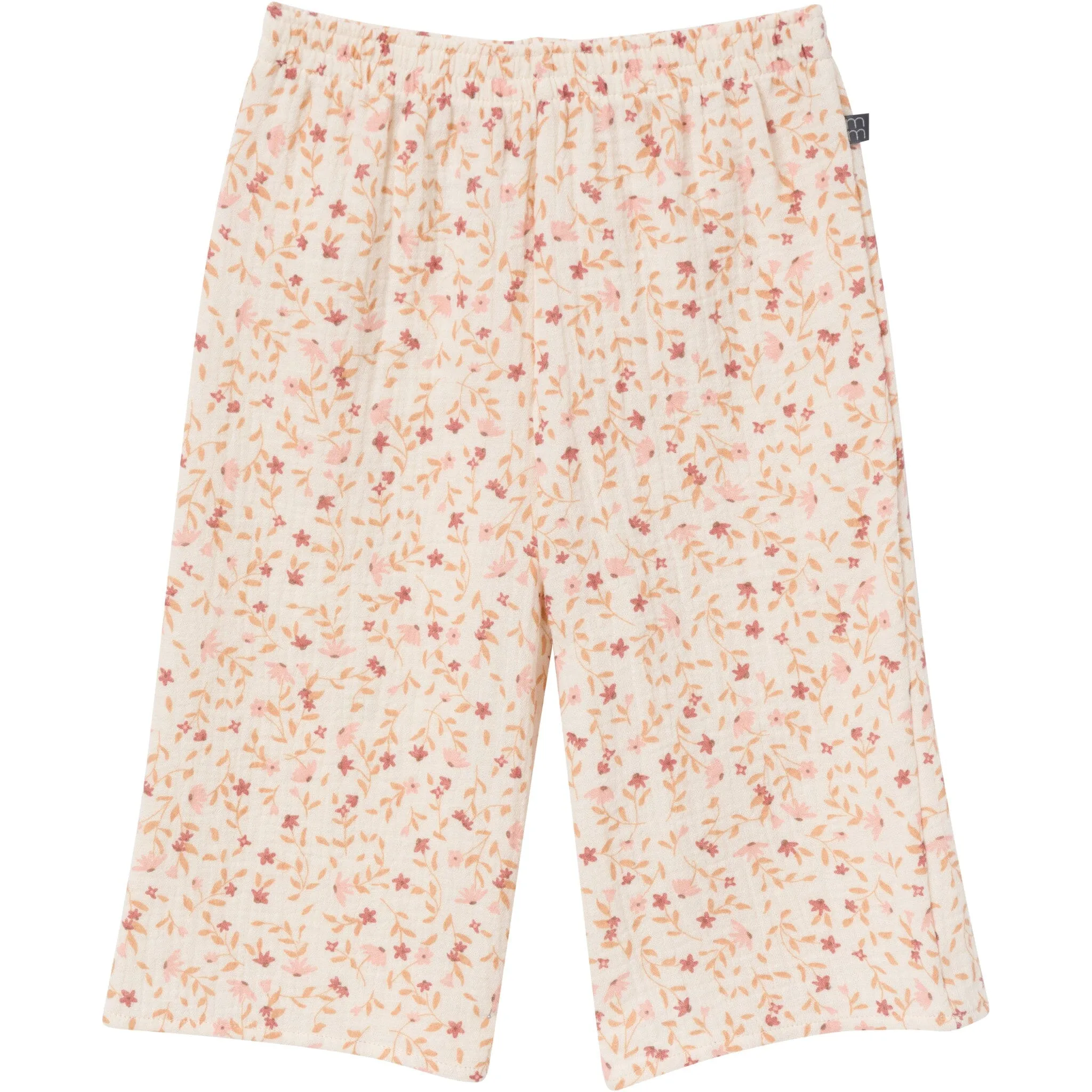 2-Piece Infant & Toddler Girls Beige Vine Floral Cropped Pants Set Gerber Childrenswea