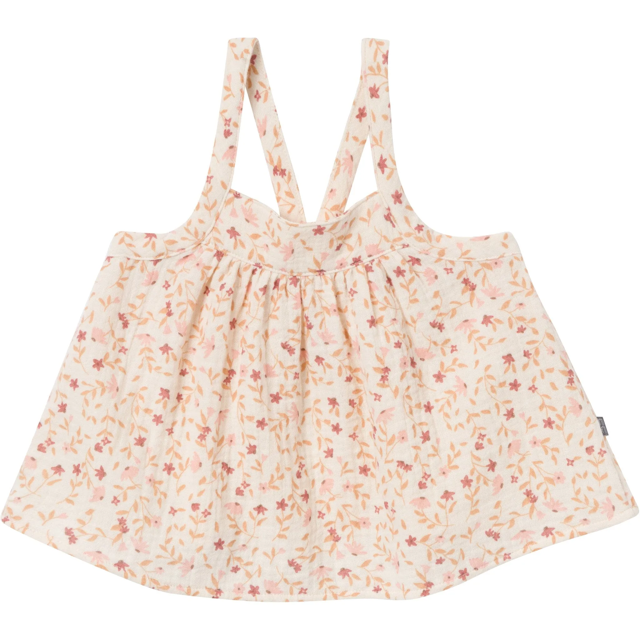 2-Piece Infant & Toddler Girls Beige Vine Floral Cropped Pants Set Gerber Childrenswea