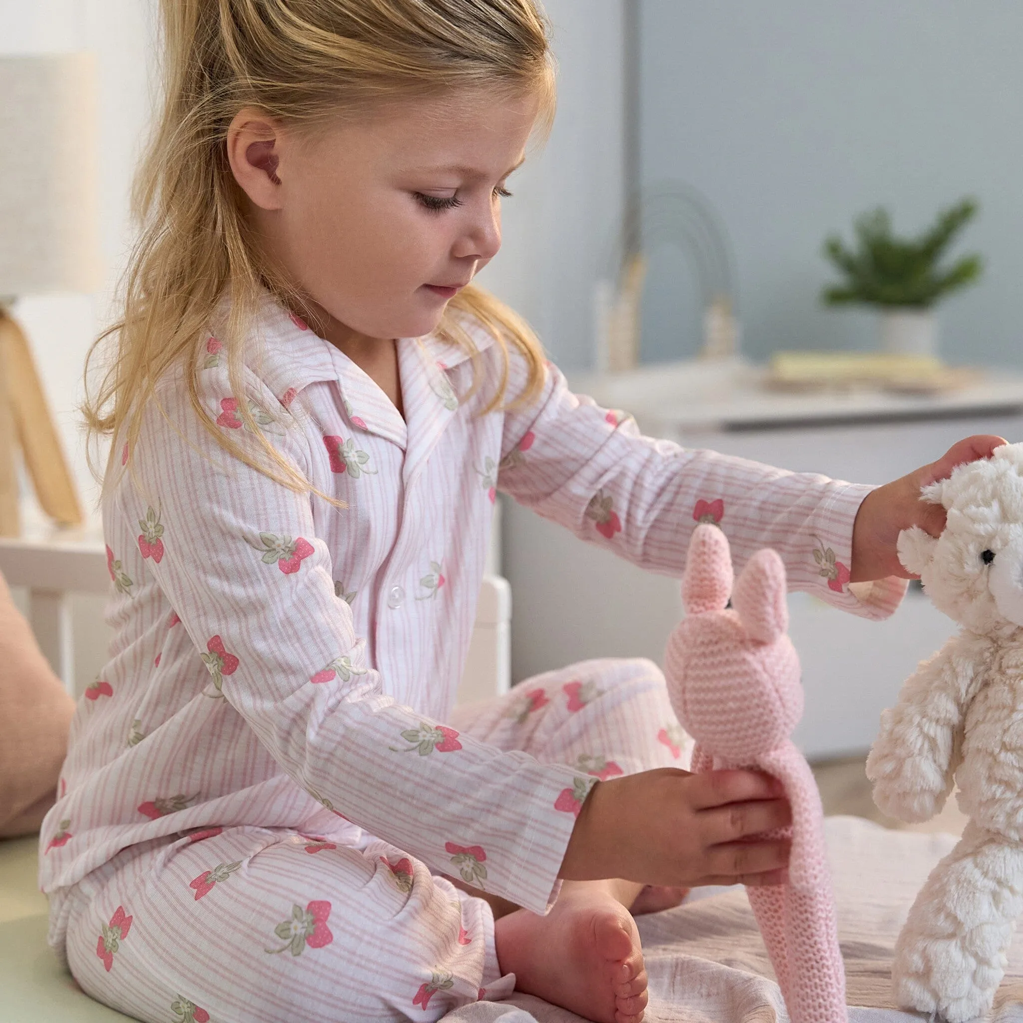 2-Piece Infant & Toddler Girls Berries Button Up Pajama Set Gerber Childrenswea
