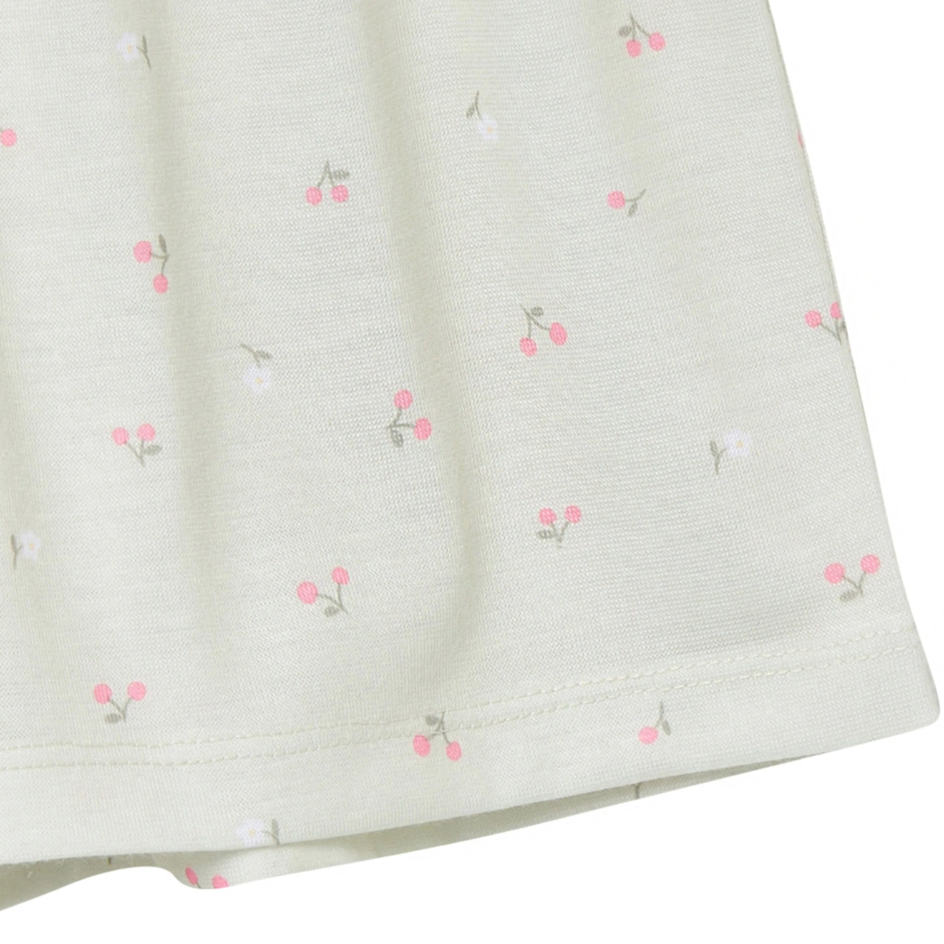2-Piece Infant & Toddler Girls Cherries Button Up Pajama Shorts Set Gerber Childrenswea